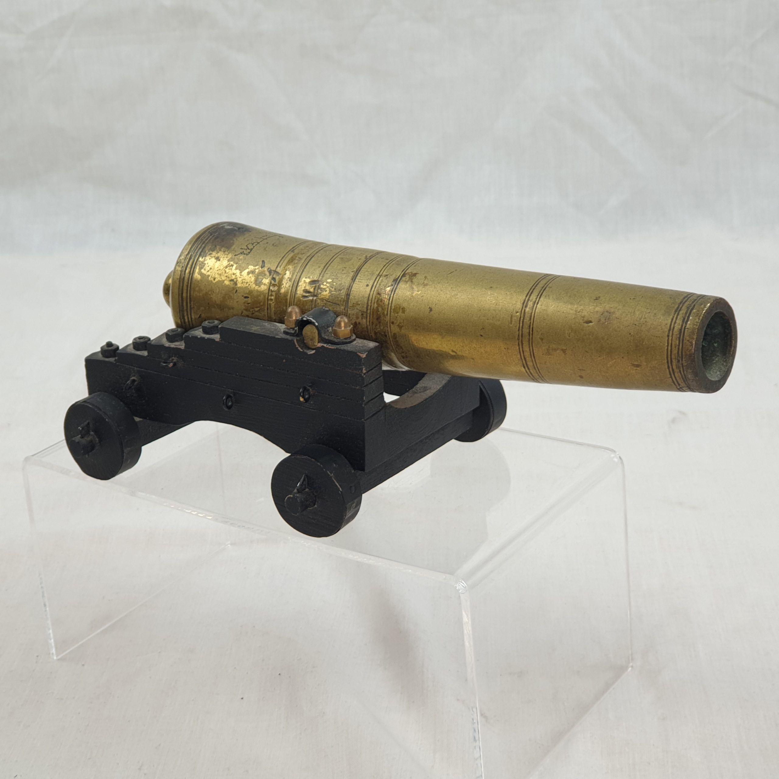 Georgian Bronze Signalling Cannon On Truck - Image 13