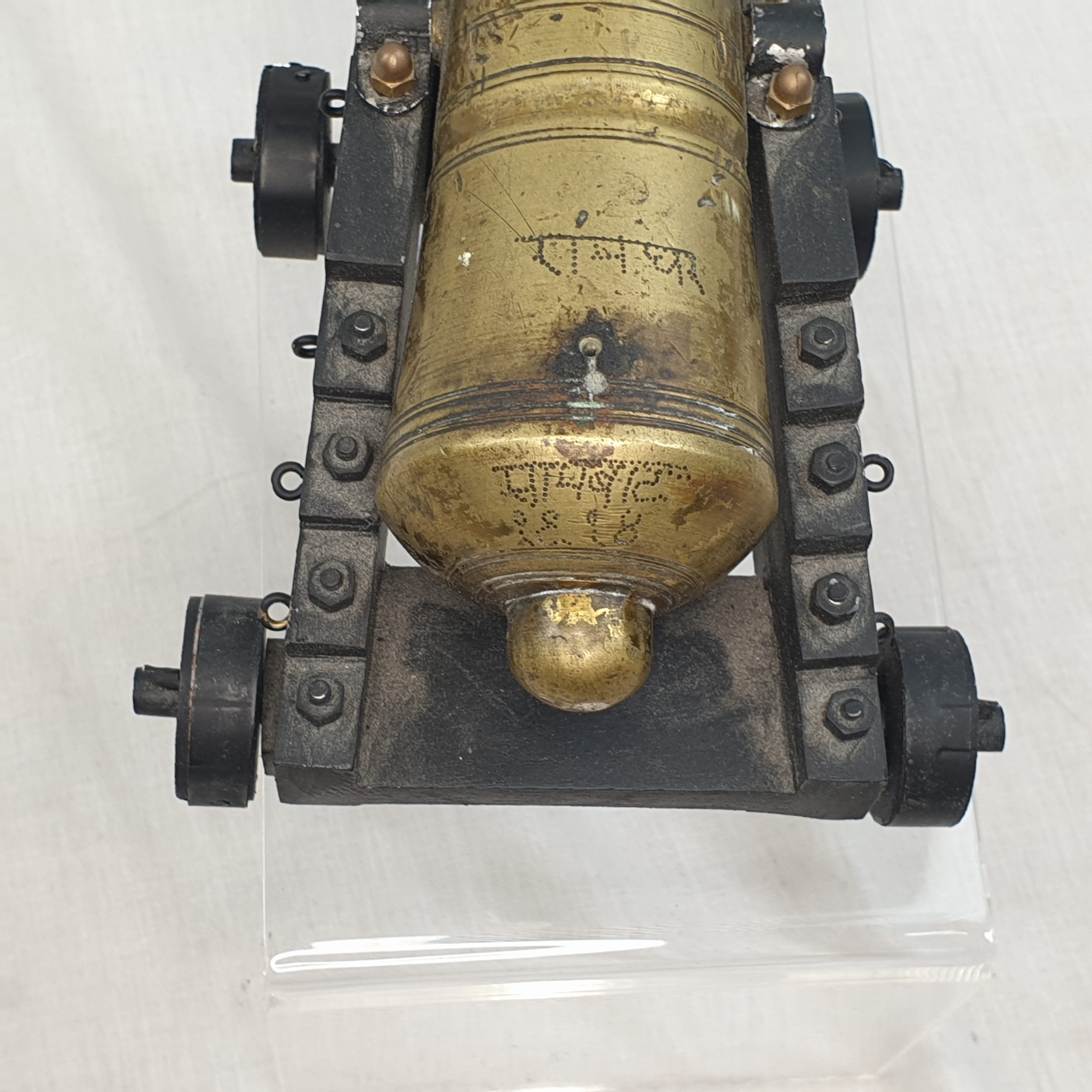 Georgian Bronze Signalling Cannon On Truck - Image 23