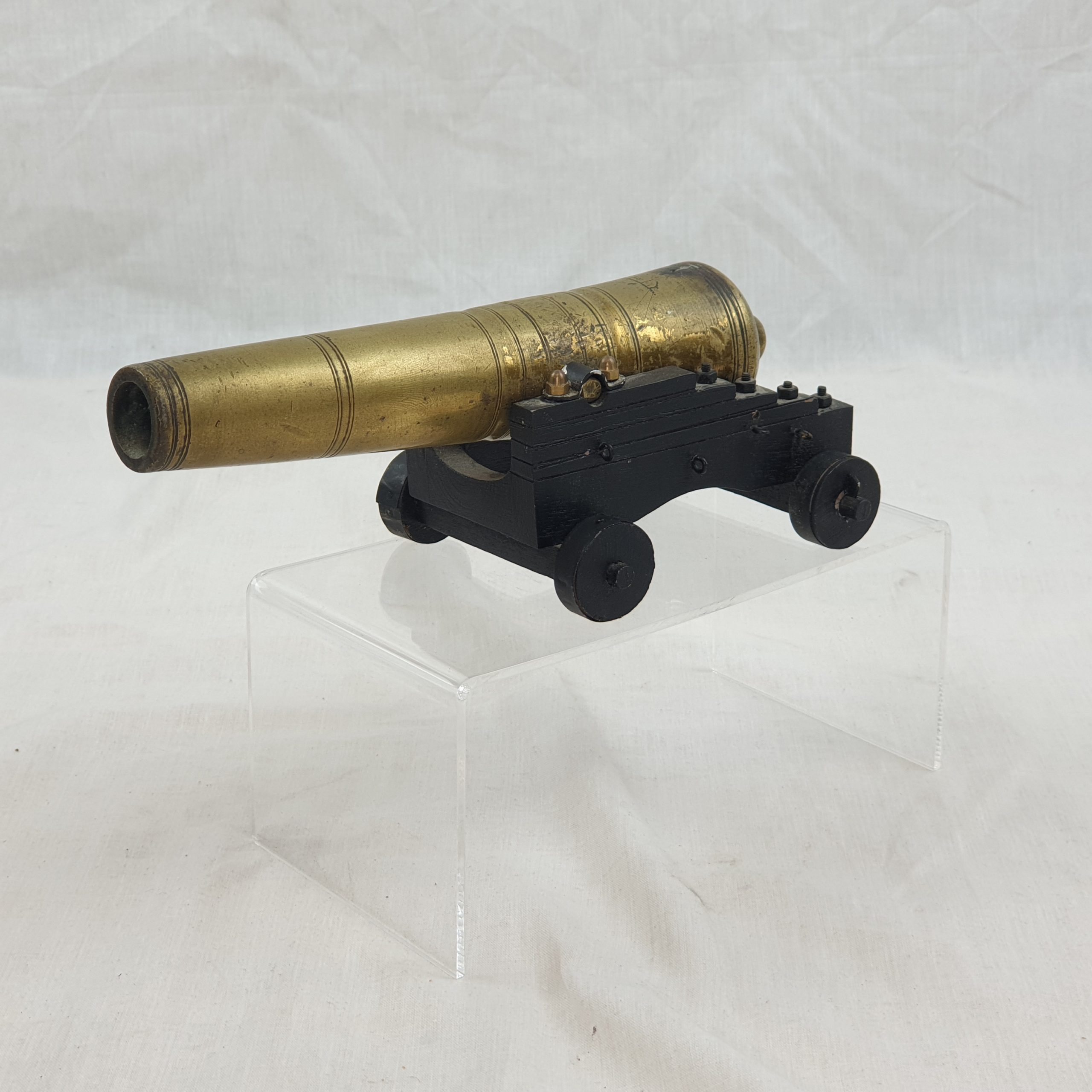 Georgian Bronze Signalling Cannon On Truck - Image 11