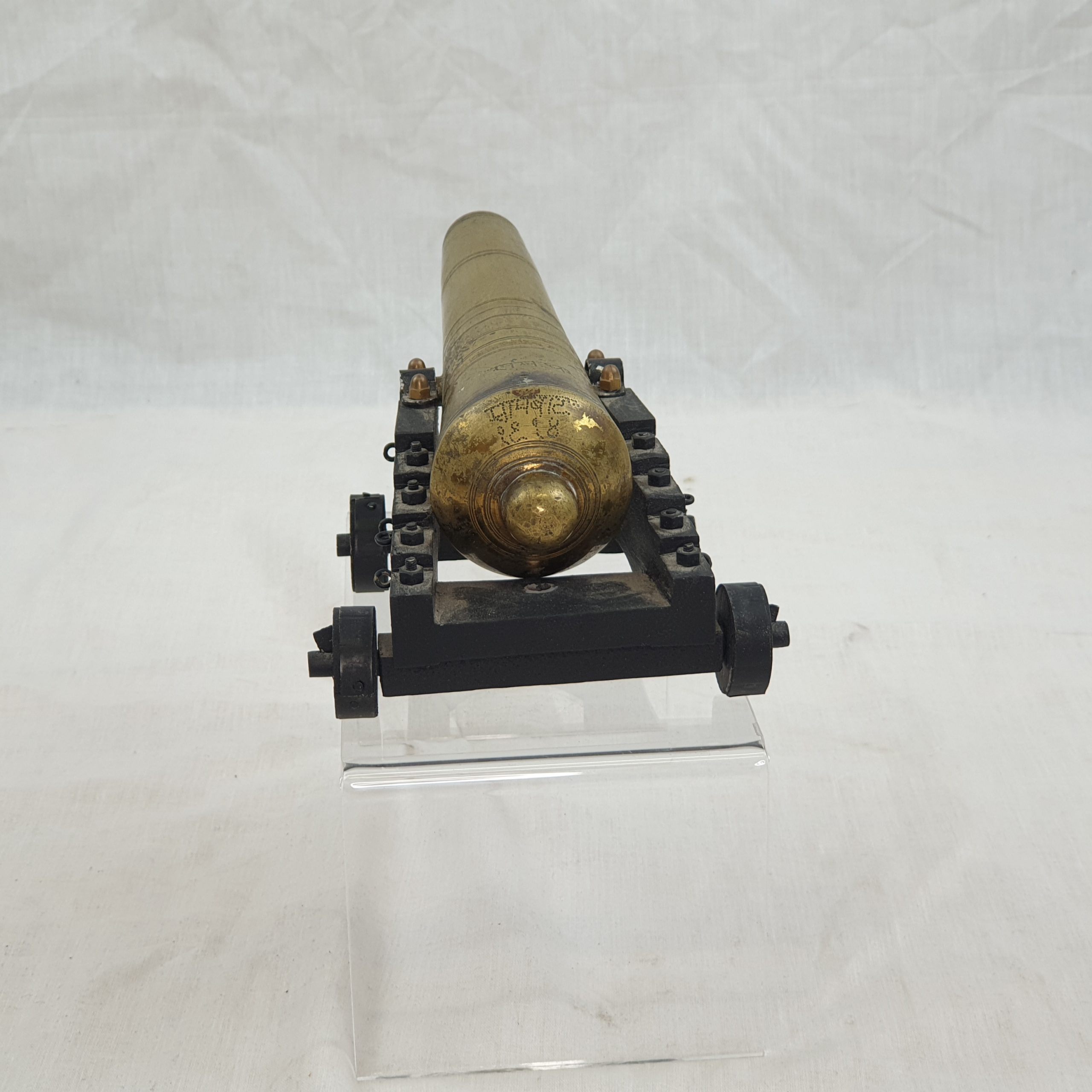Georgian Bronze Signalling Cannon On Truck - Image 6