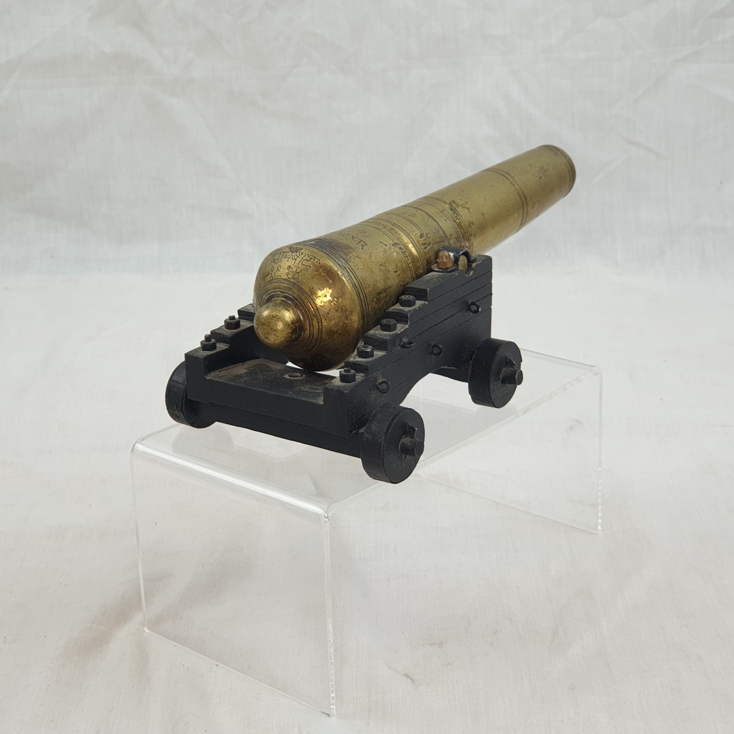Georgian Bronze Signalling Cannon On Truck - Image 5