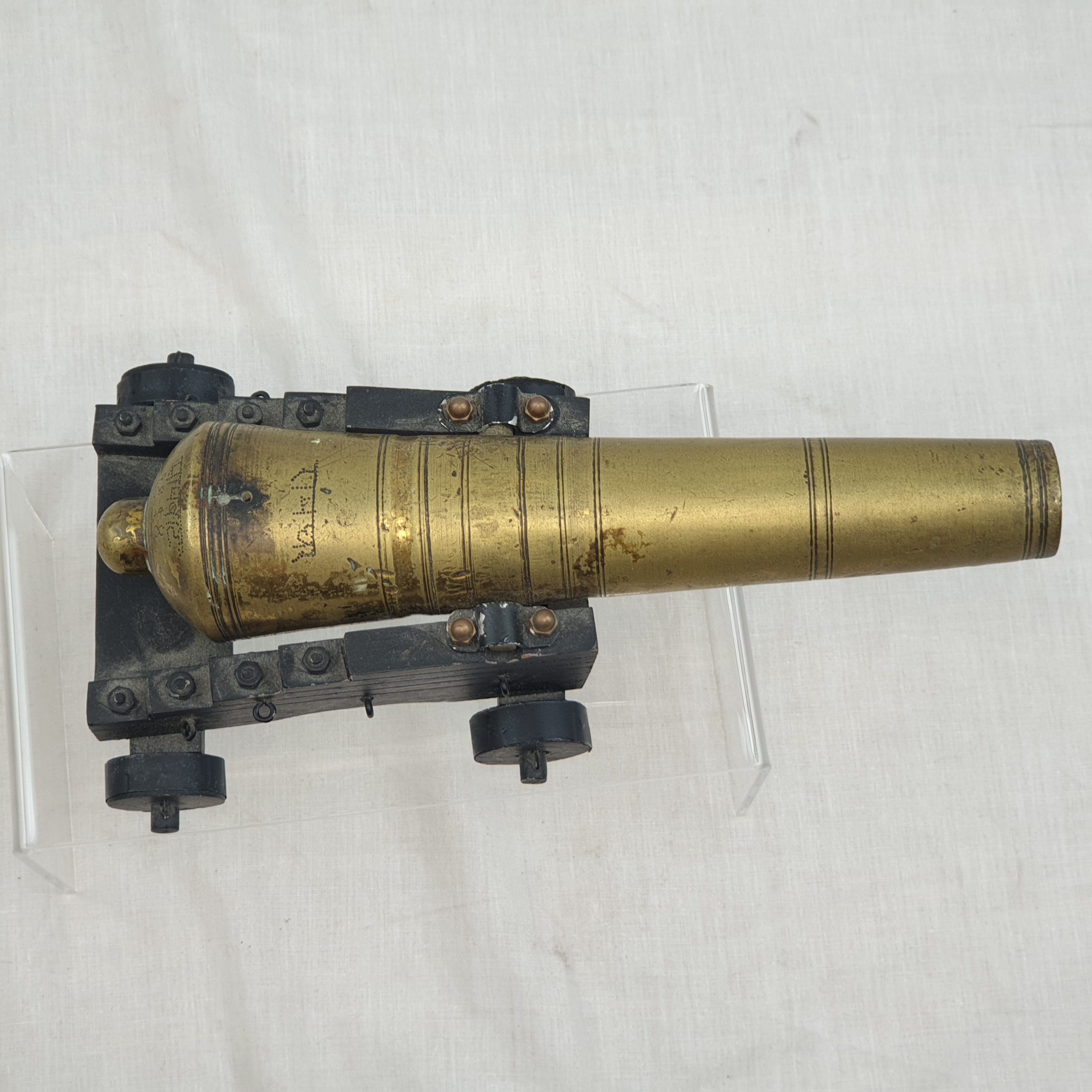 Georgian Bronze Signalling Cannon On Truck - Image 12