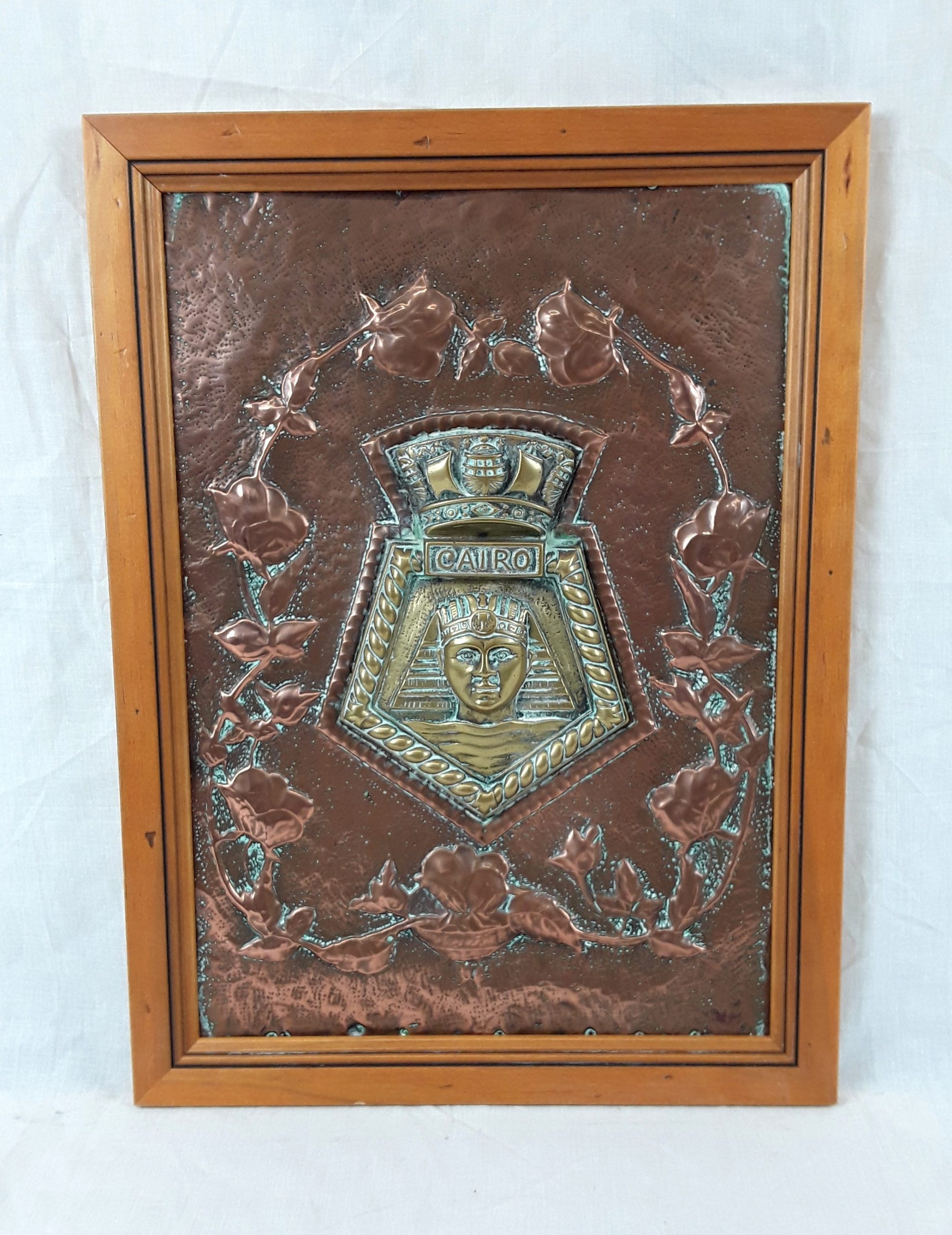 HMS Cairo 1919 C Class Light Cruiser Boat Badge And Photograph - Image 2