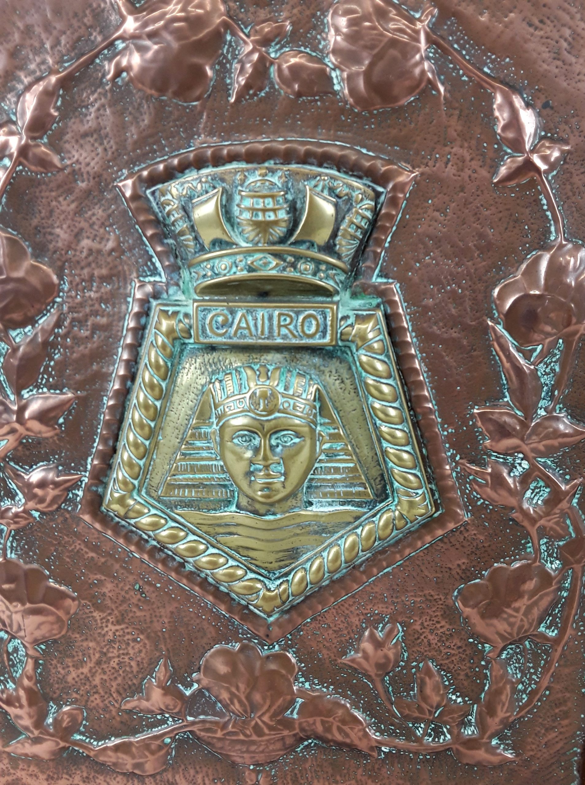 HMS Cairo 1919 C Class Light Cruiser Boat Badge And Photograph - Image 3