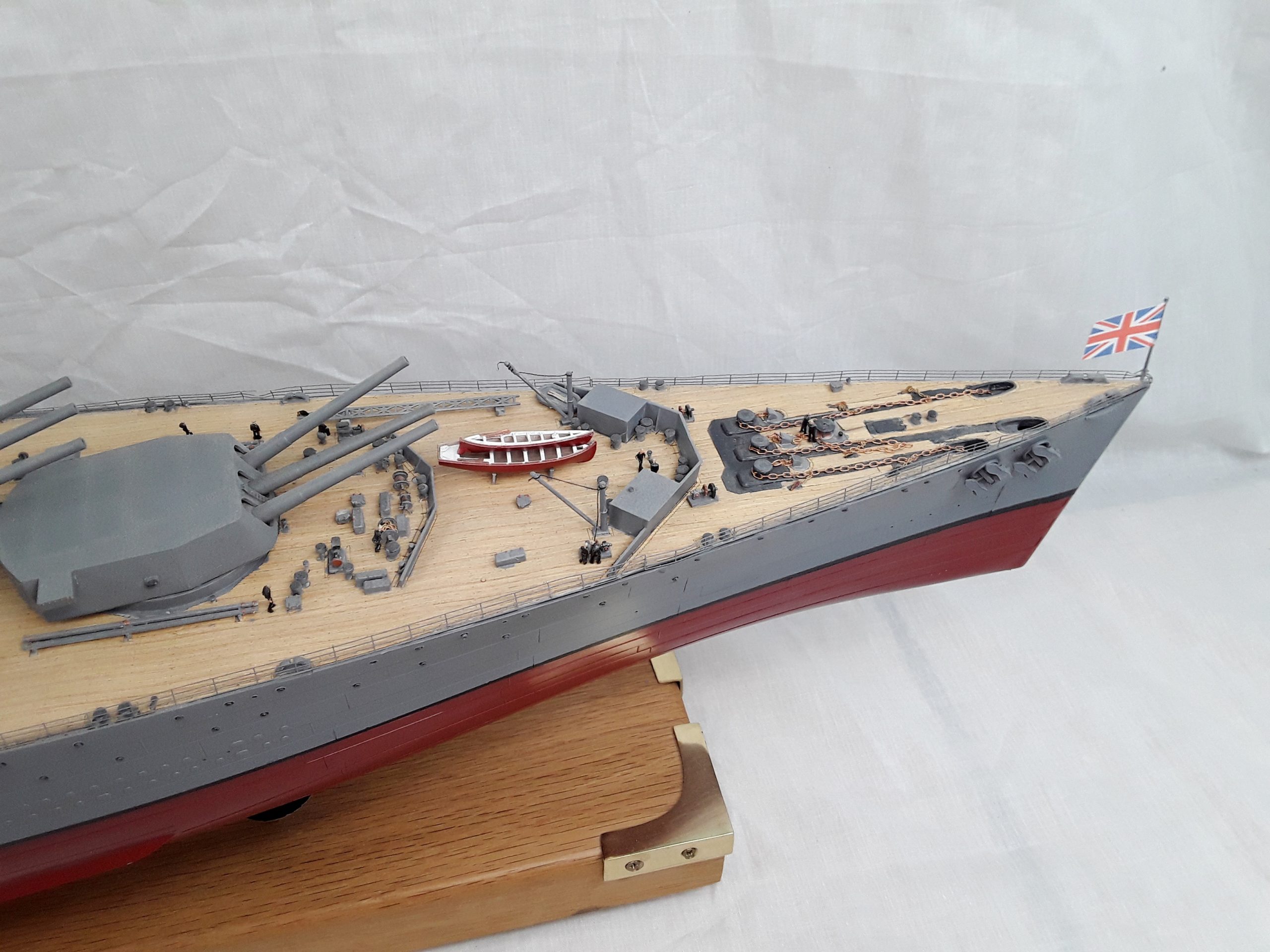 Large Finely Built And Illuminated Model Of The Battleship HMS Rodney - Image 12