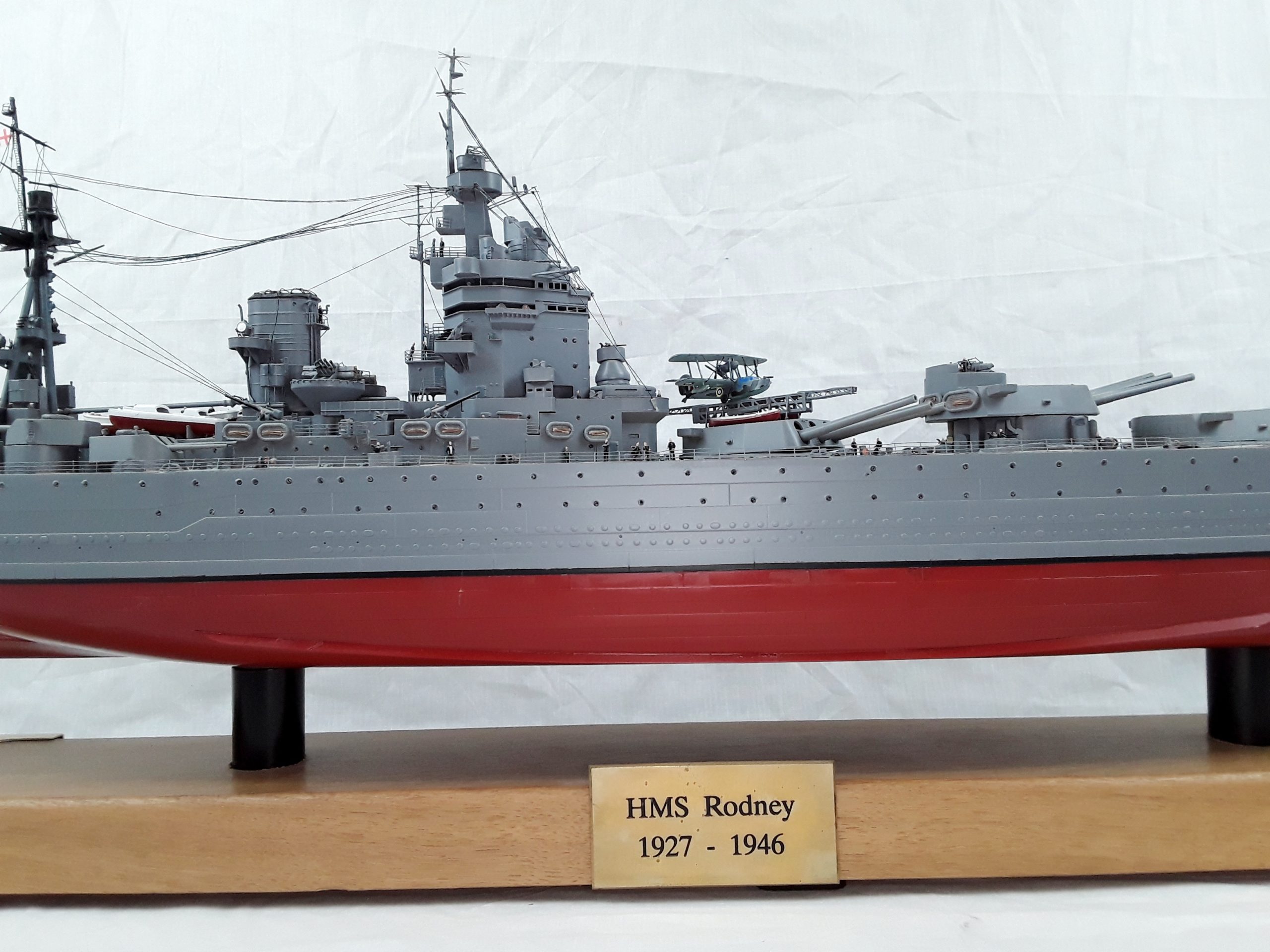 Large Finely Built And Illuminated Model Of The Battleship HMS Rodney - Image 6