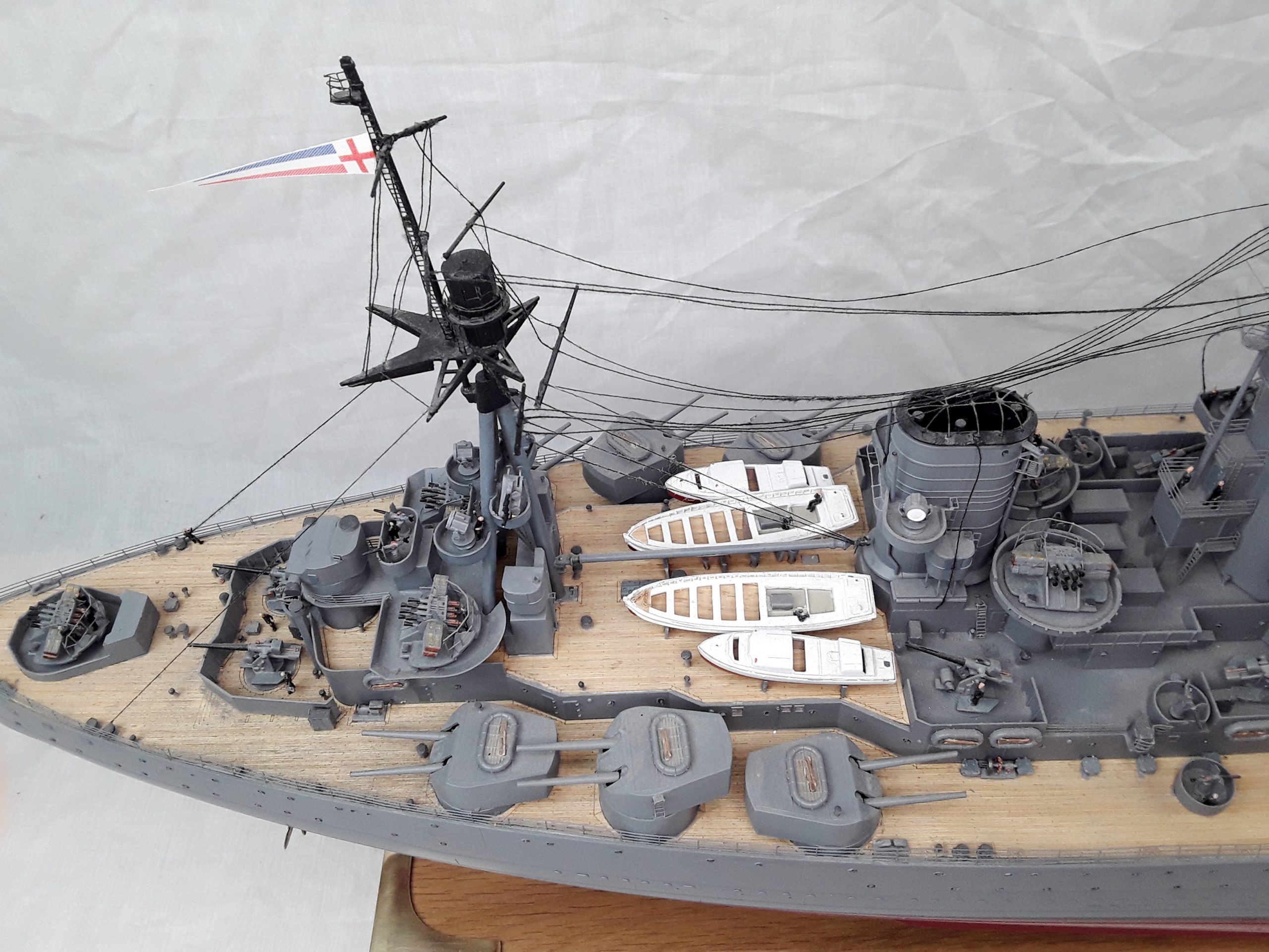 Large Finely Built And Illuminated Model Of The Battleship HMS Rodney - Image 9