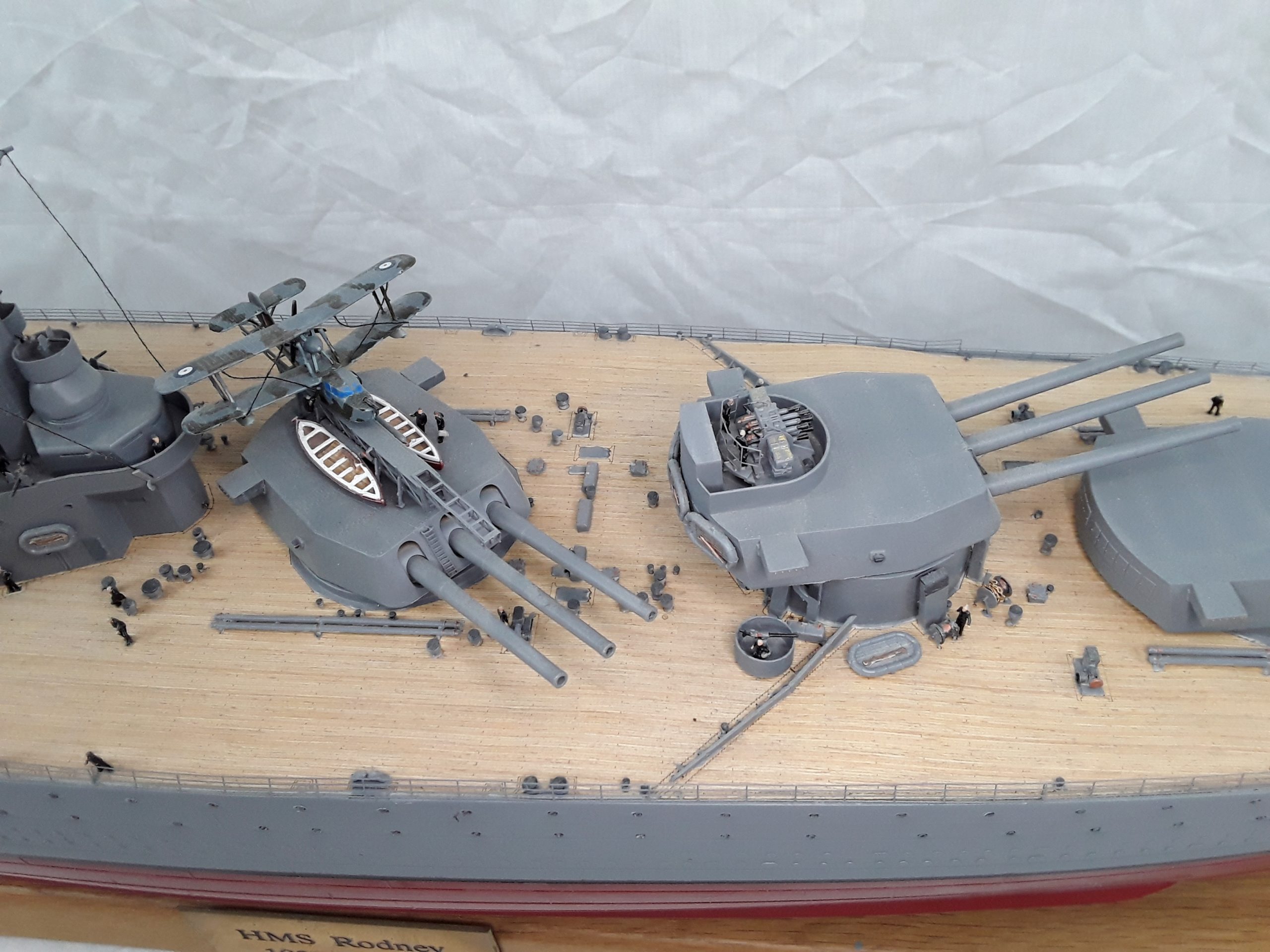 Large Finely Built And Illuminated Model Of The Battleship HMS Rodney - Image 8
