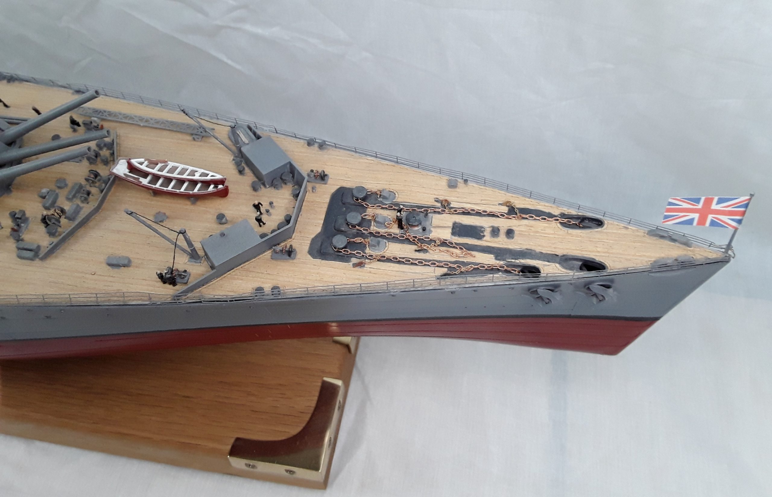 Large Finely Built And Illuminated Model Of The Battleship HMS Rodney - Image 7