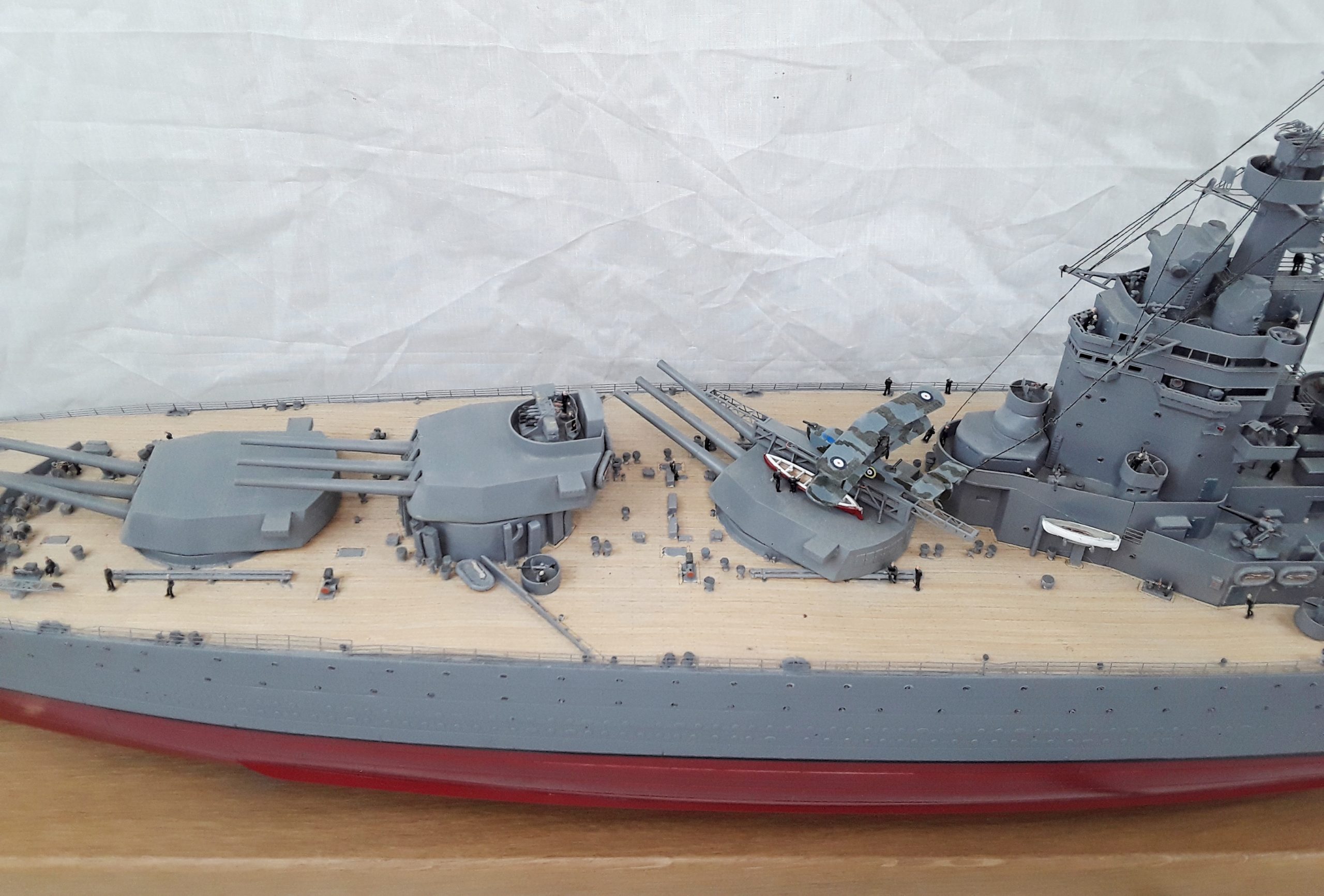Large Finely Built And Illuminated Model Of The Battleship HMS Rodney - Image 18