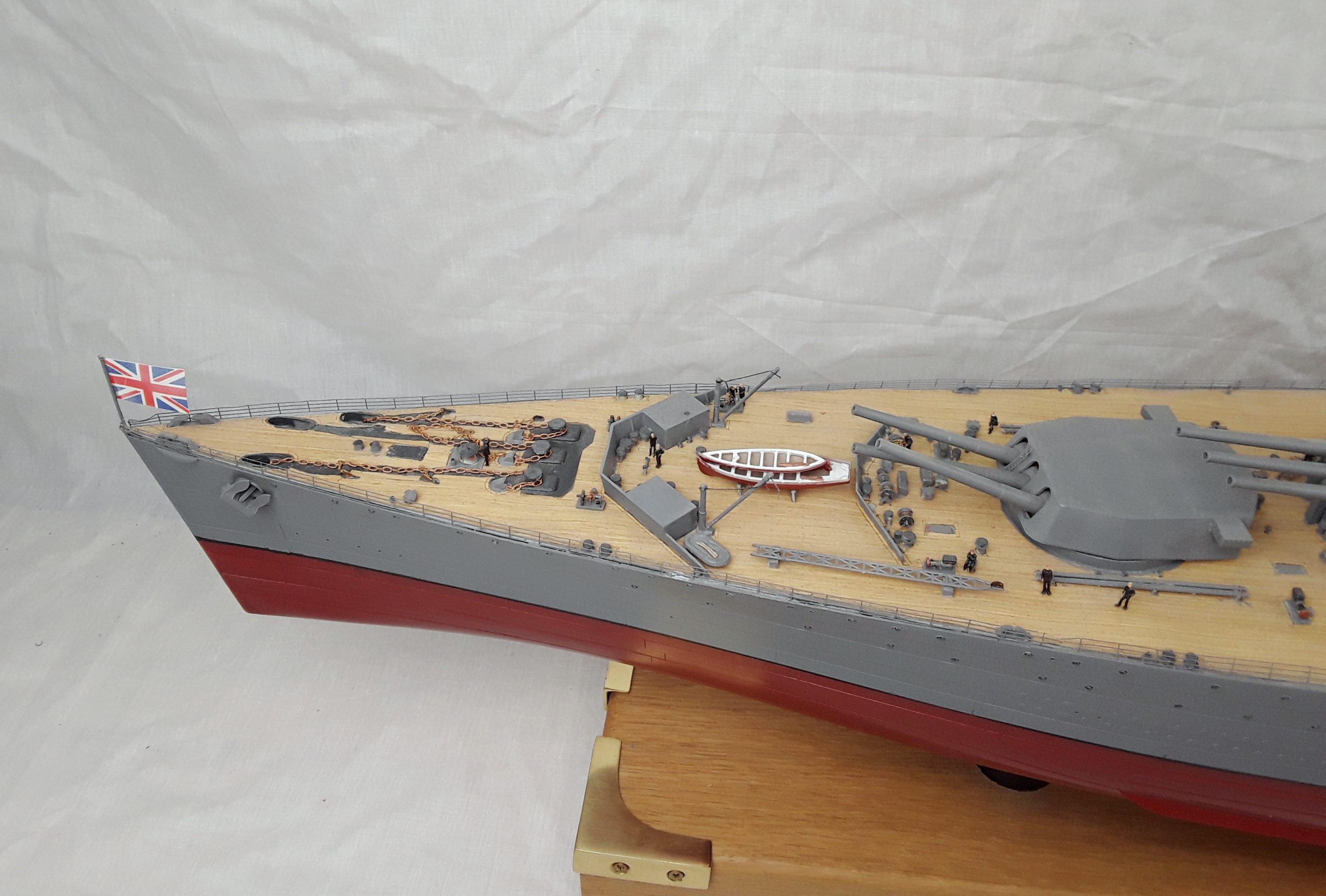 Large Finely Built And Illuminated Model Of The Battleship HMS Rodney - Image 17