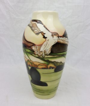 Moorcroft Bird-of-Prey Trial Vase c2017