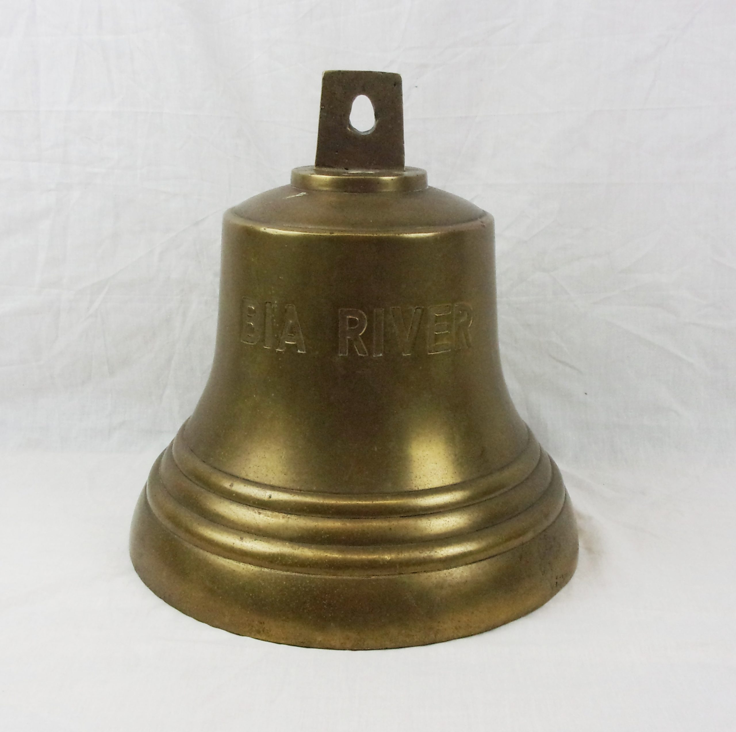 Original Large Bronze Bell From The Black Star Line Cargo Ship Bia River c1965