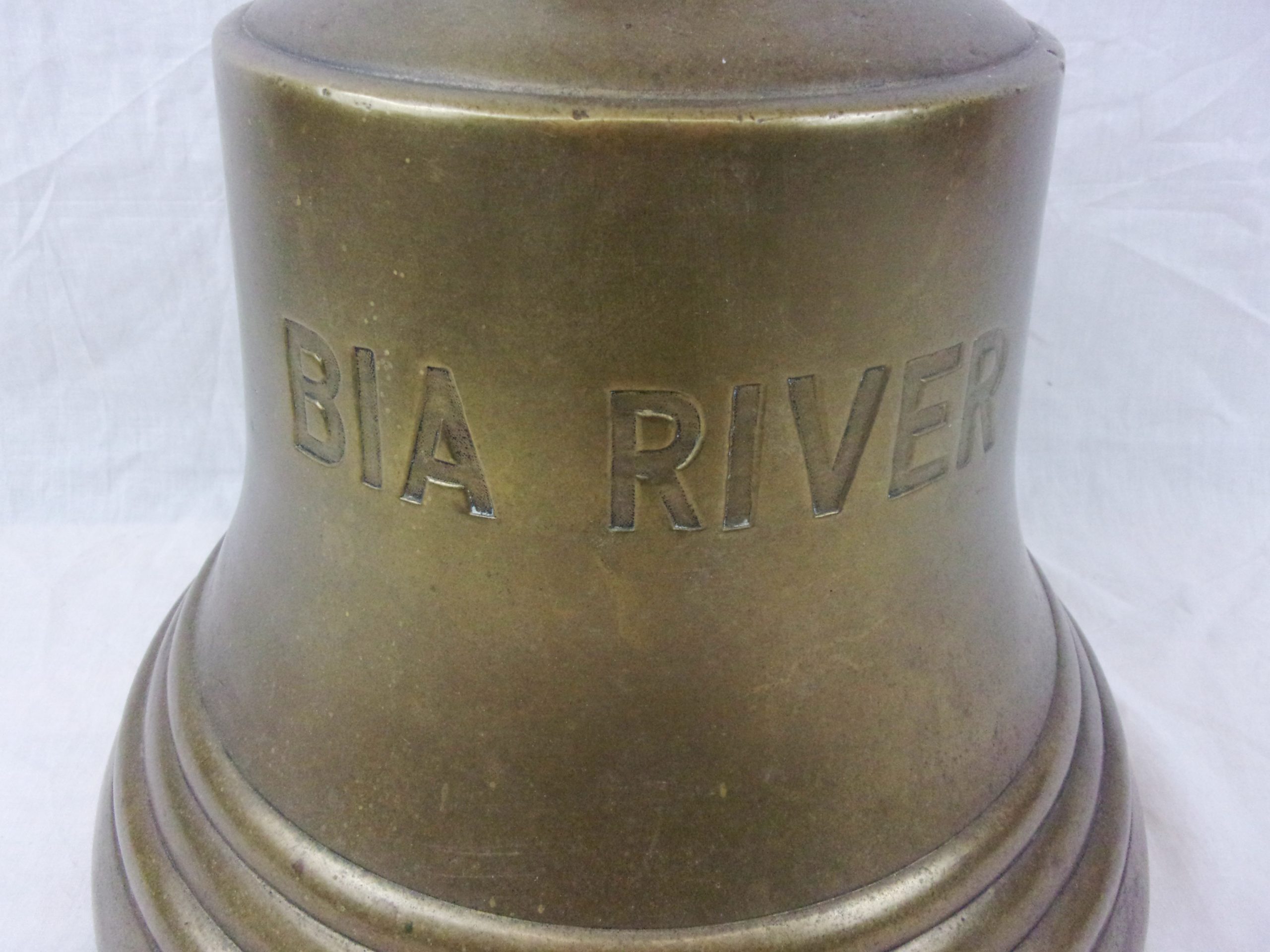 Original Large Bronze Bell From The Black Star Line Cargo Ship Bia River c1965 - Image 2