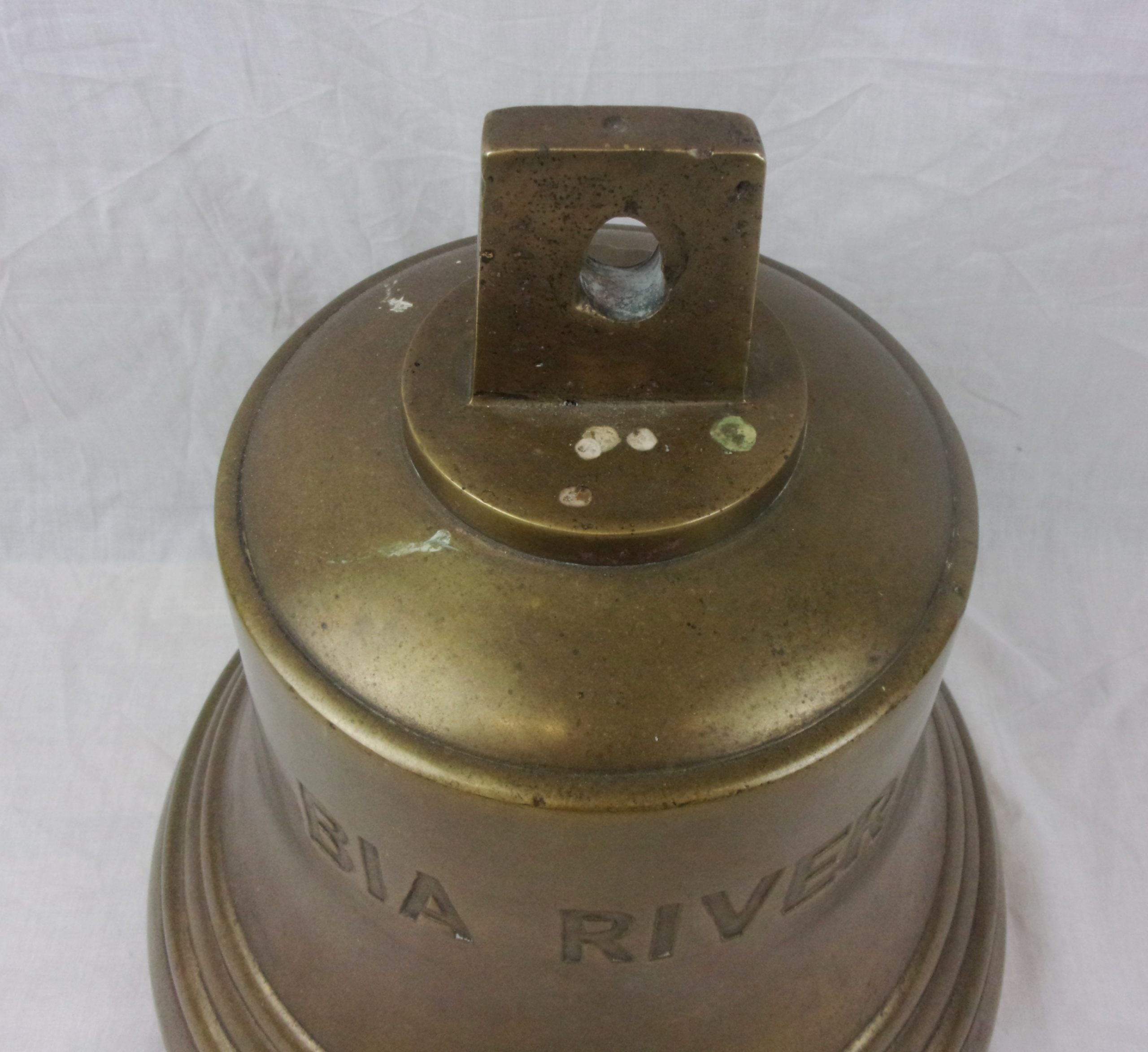 Original Large Bronze Bell From The Black Star Line Cargo Ship Bia River c1965 - Image 3