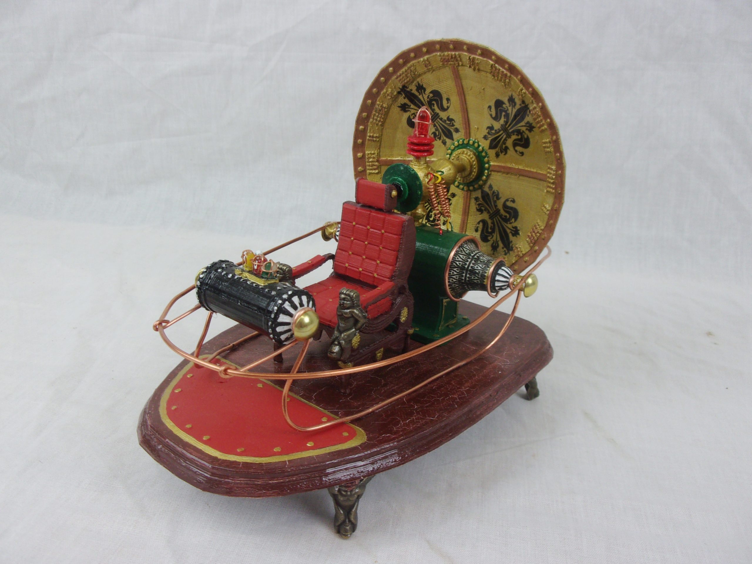 Hand-Painted And 3 D Printed Model Of H.G. Wells Time Machine From The 1960 Film