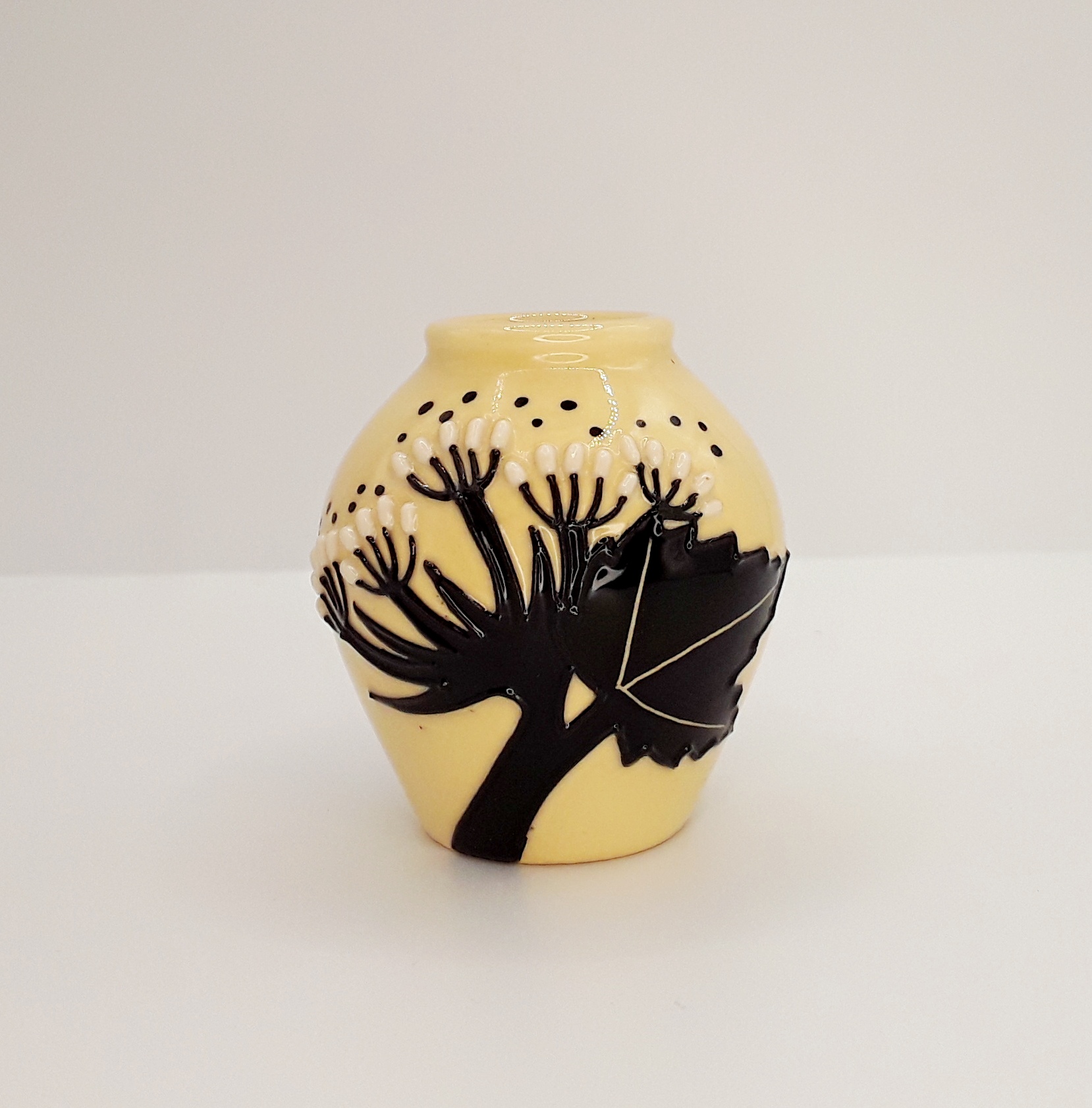 Moorcroft Miniature Summer Silhouette Pattern Vase