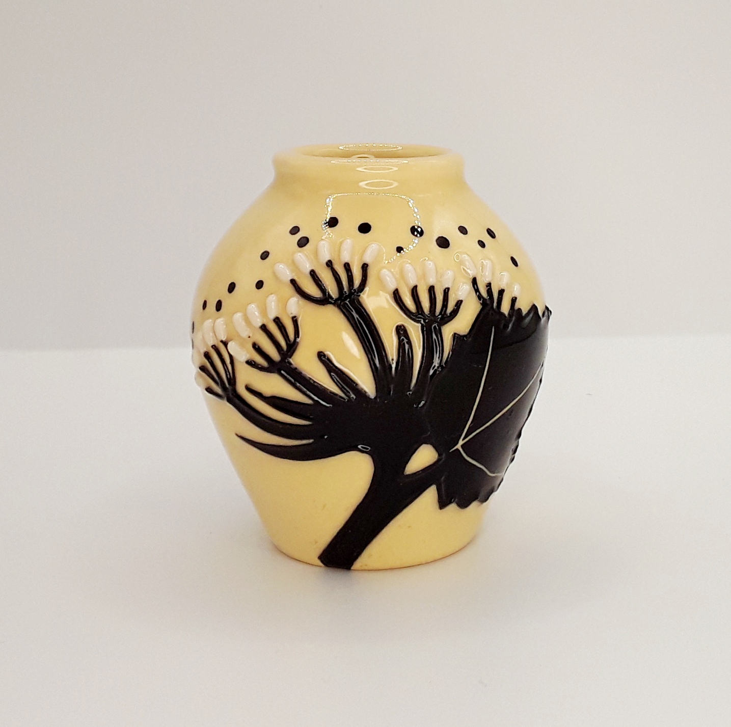 Moorcroft Miniature Summer Silhouette Pattern Vase - Image 3