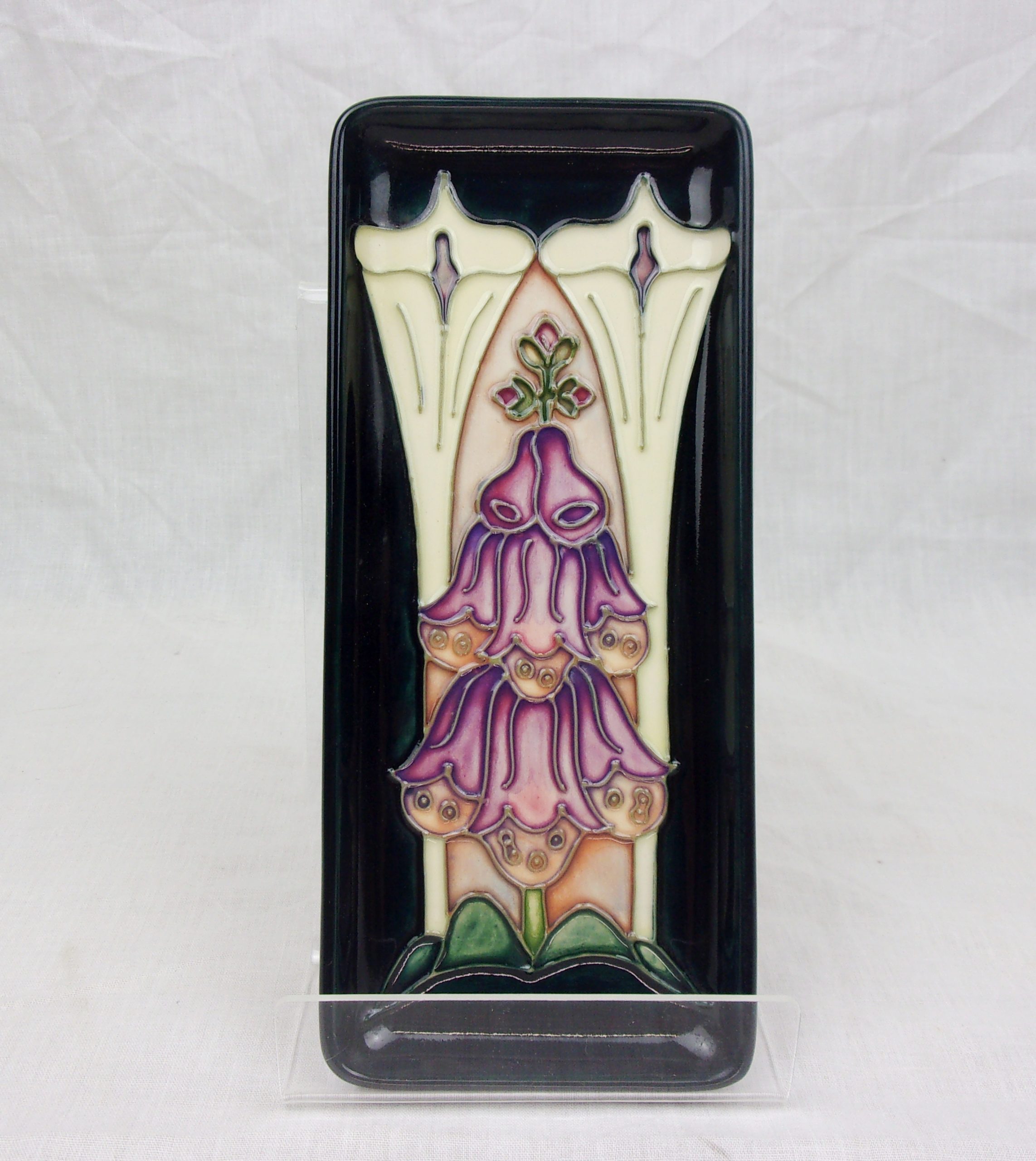 Moorcroft Foxglove Pattern Pen Tray