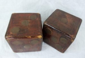 Victorian French Large Wooden Dice
