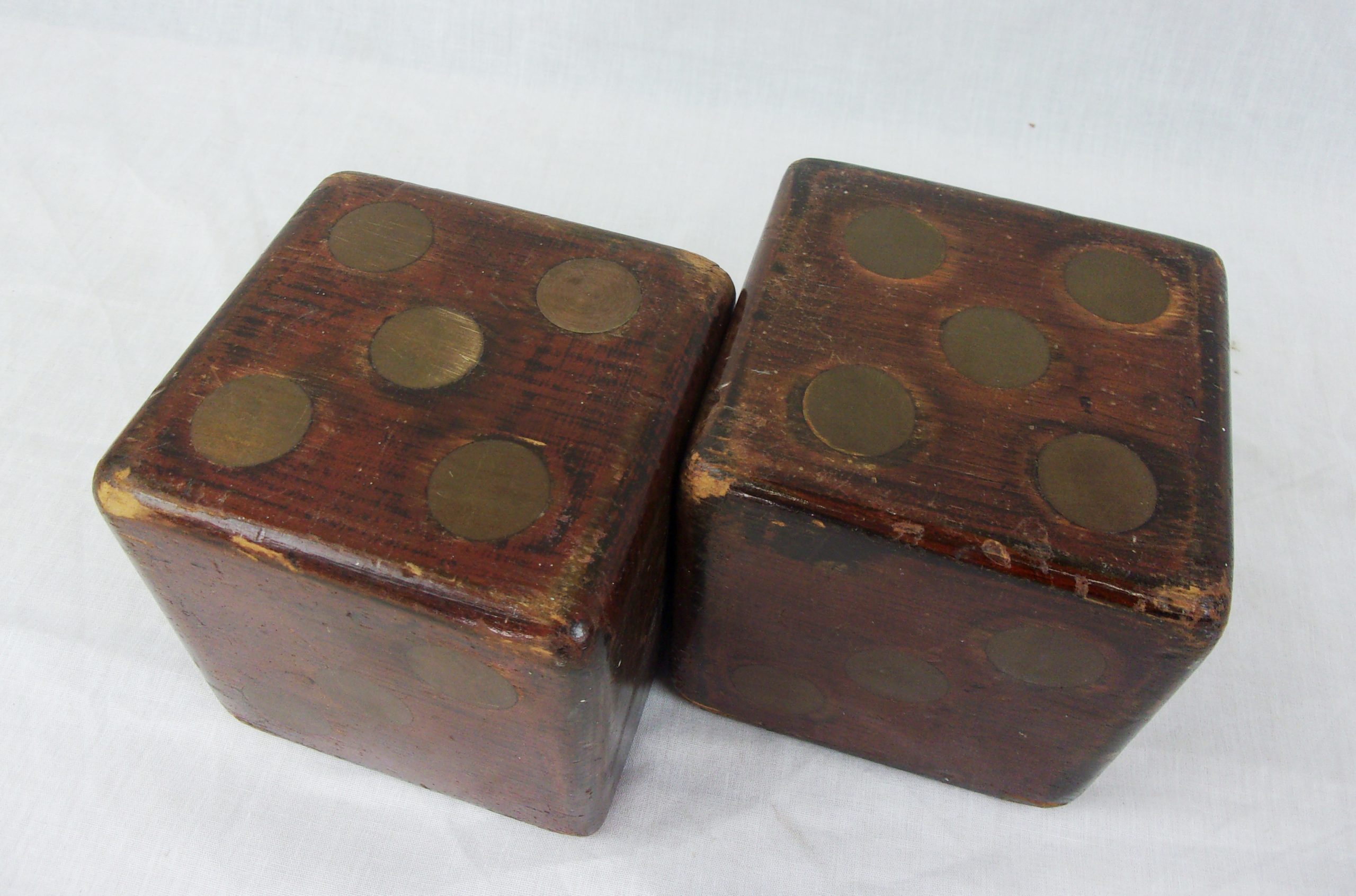 Victorian French Large Wooden Dice - Image 3