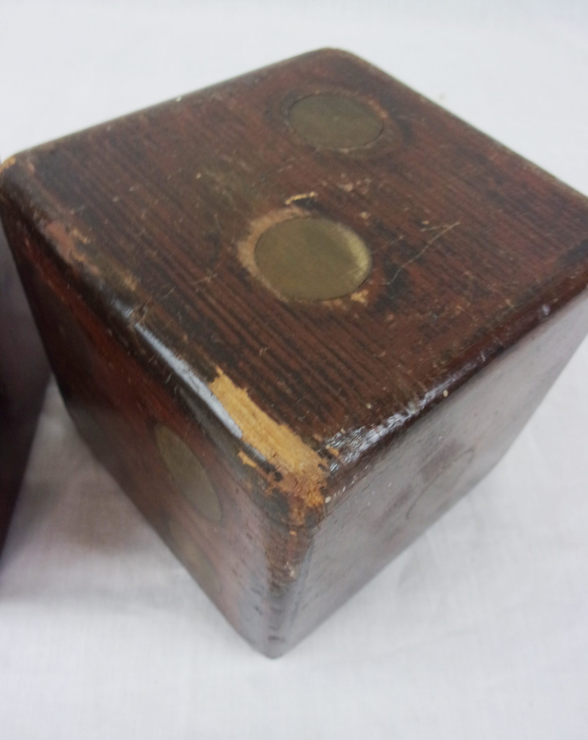 Victorian French Large Wooden Dice - Image 4