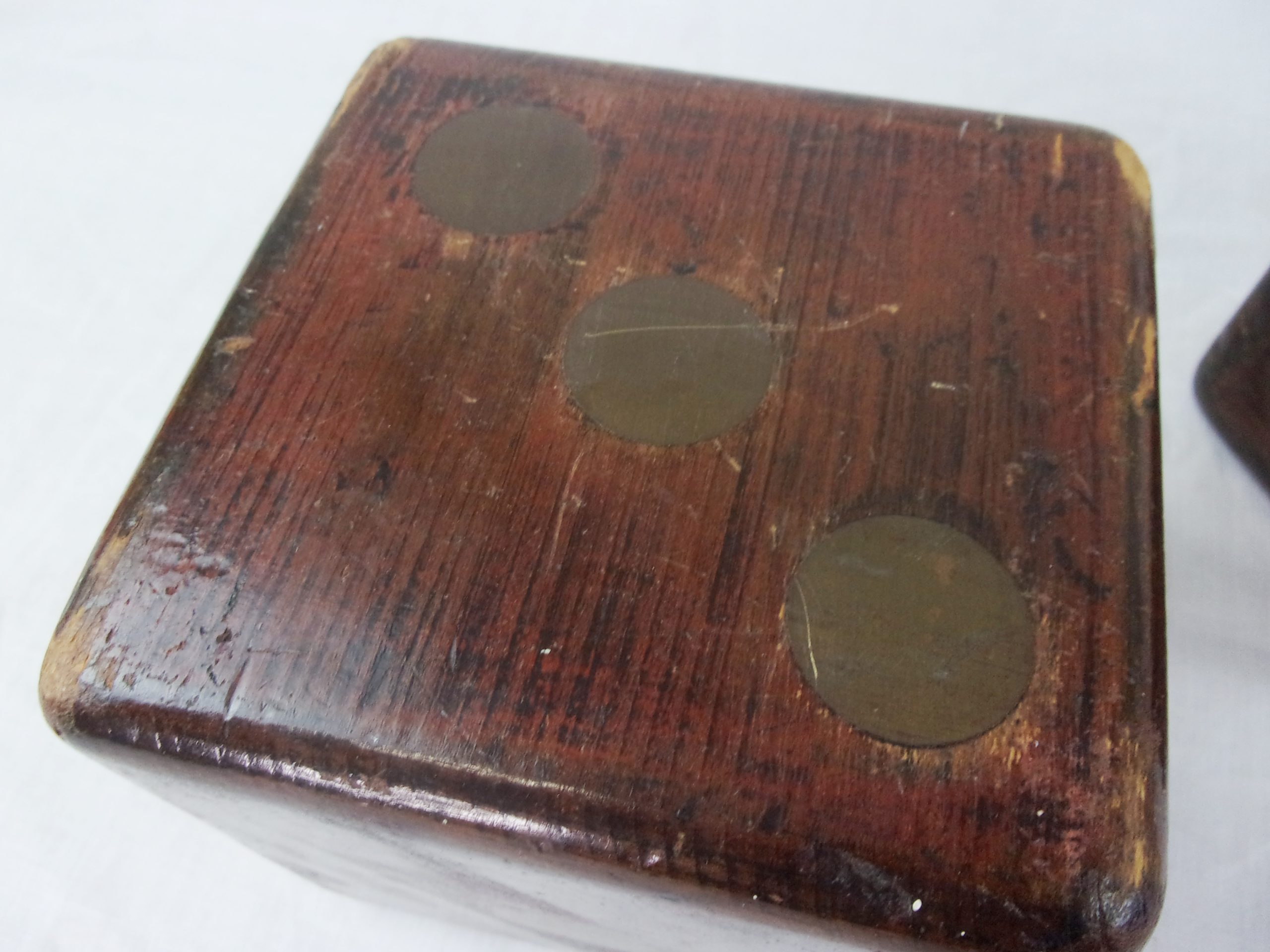 Victorian French Large Wooden Dice - Image 5