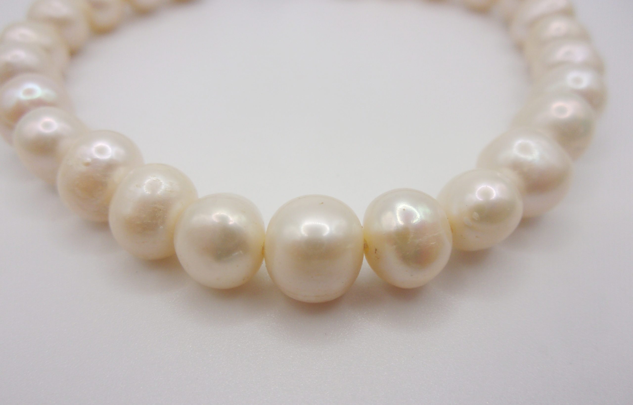 Natural Pearl Bracelet With Sterling Silver Clasp - Image 3