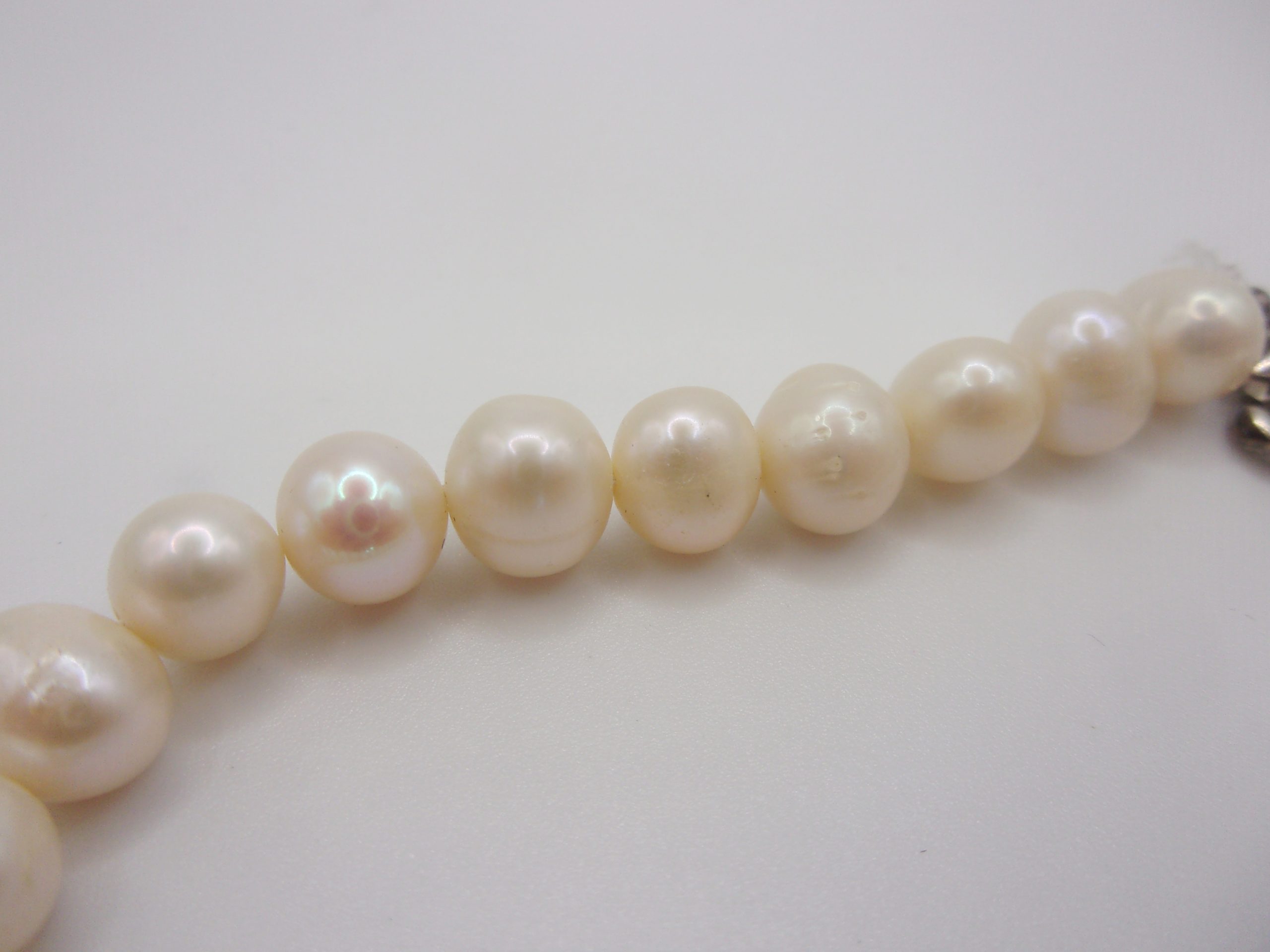 Natural Pearl Bracelet With Sterling Silver Clasp - Image 5