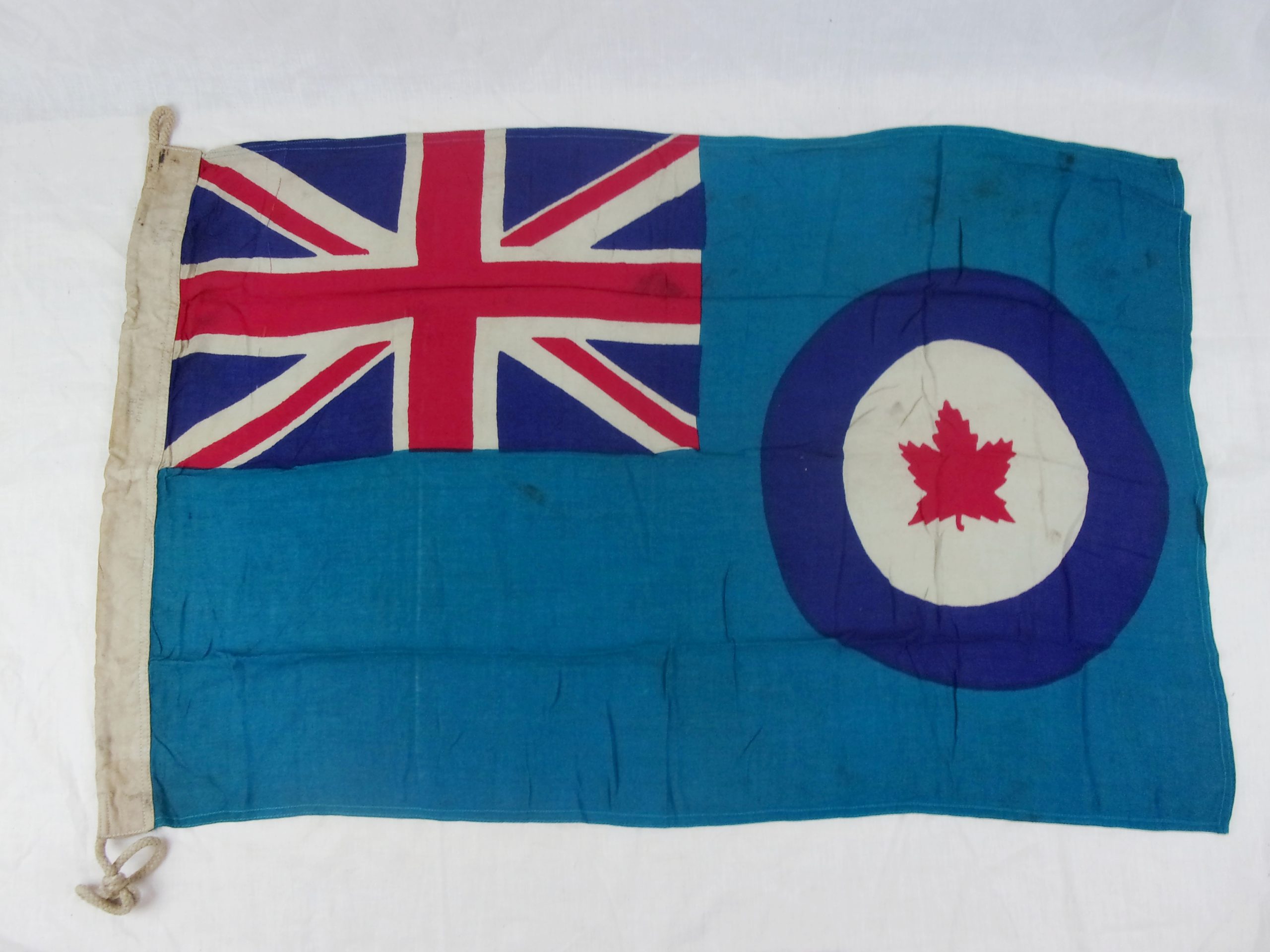 WW2 Royal Canadian Air Force Base Flag Dated 1945
