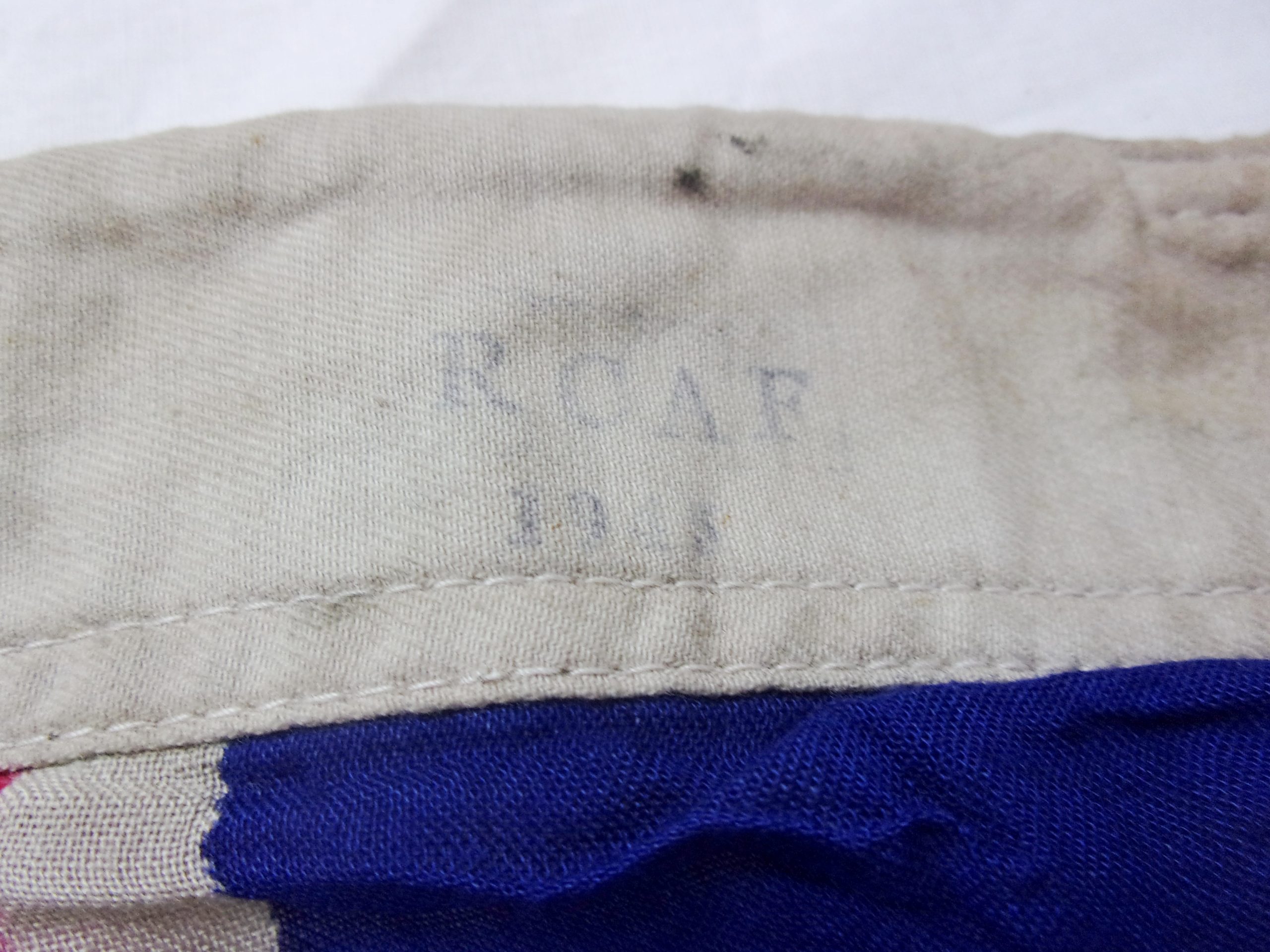 WW2 Royal Canadian Air Force Base Flag Dated 1945 - Image 5