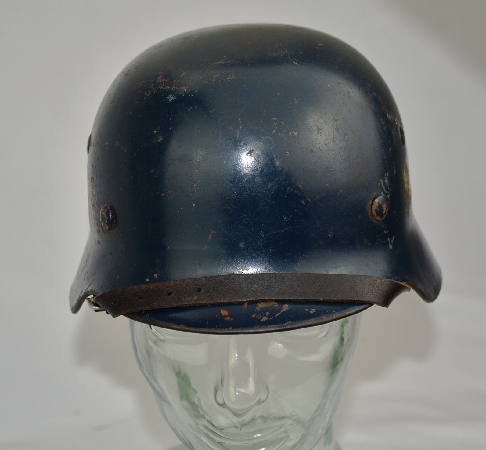 Original WW2 Double Decal German M35 Helmet - Image 6
