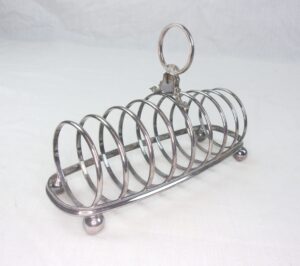 Art Deco Silver Plated 8 Piece Toast Rack c1920's