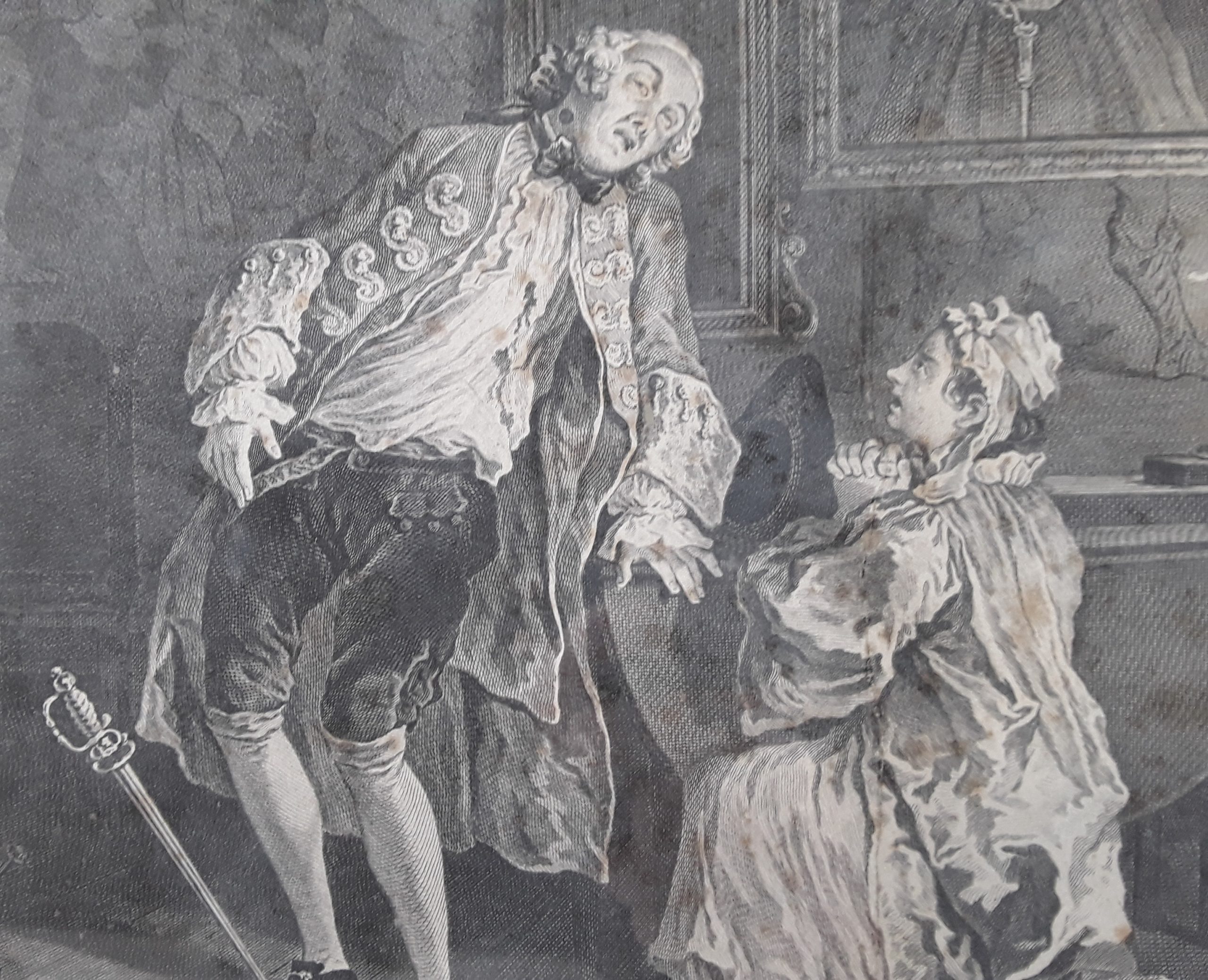 R.F. Ravenet Engraving ‘Marriage A-la-Mode’ Plate V After William Hogarth c1745 - Image 5