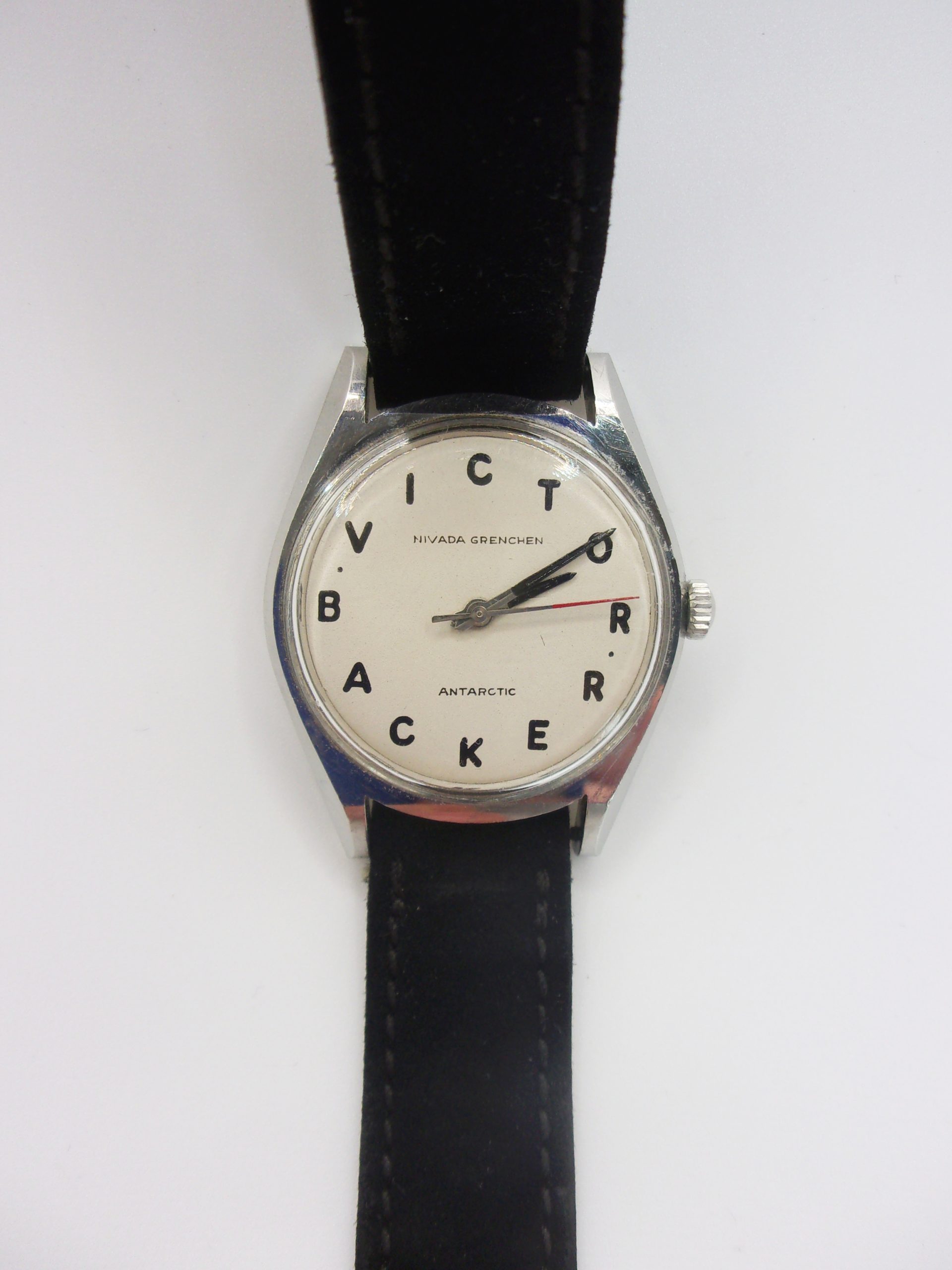 Nivada Grenchen ‘Victor Backer’ Antarctic Stainless Steel Automatic Wristwatch
