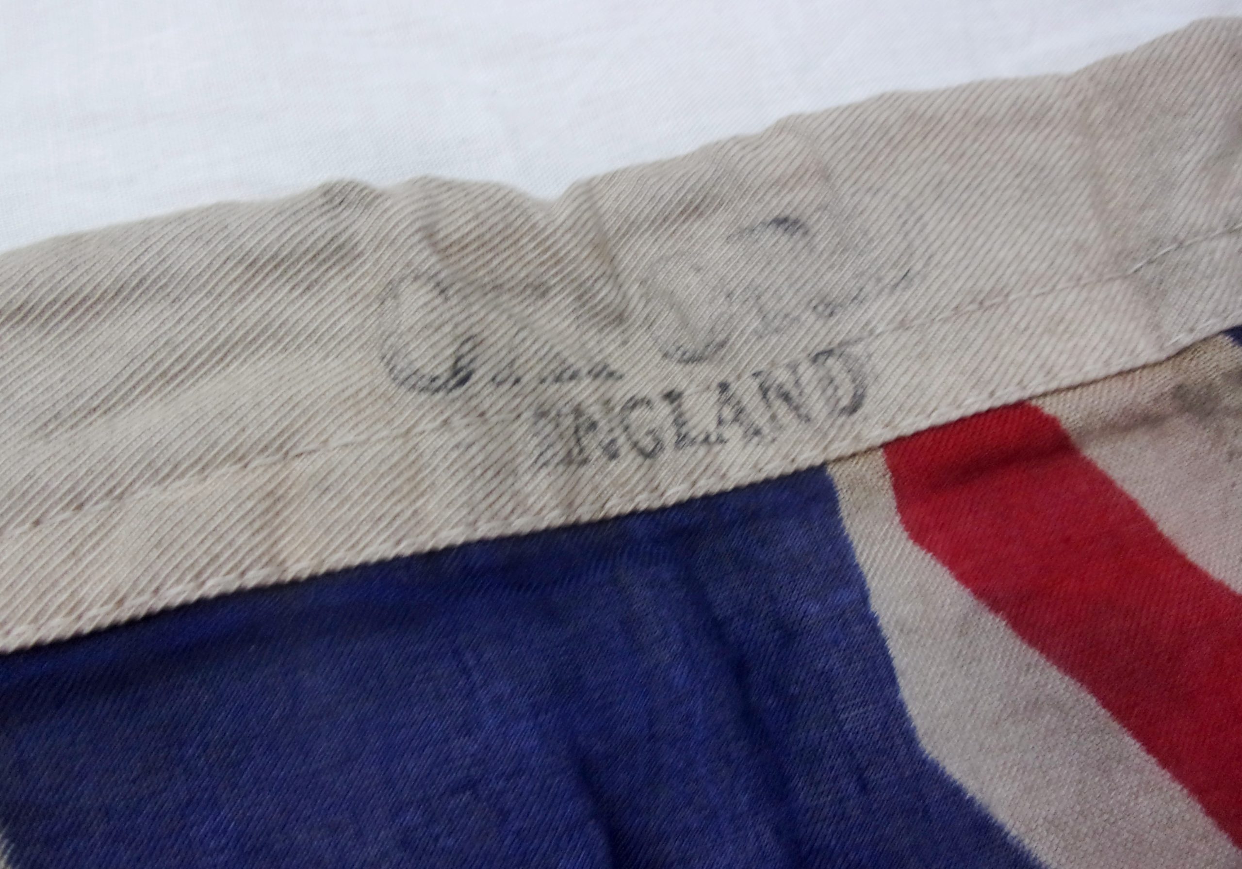 WW1 Royal Flying Corps Linen Flag Dated 1918 - Image 4