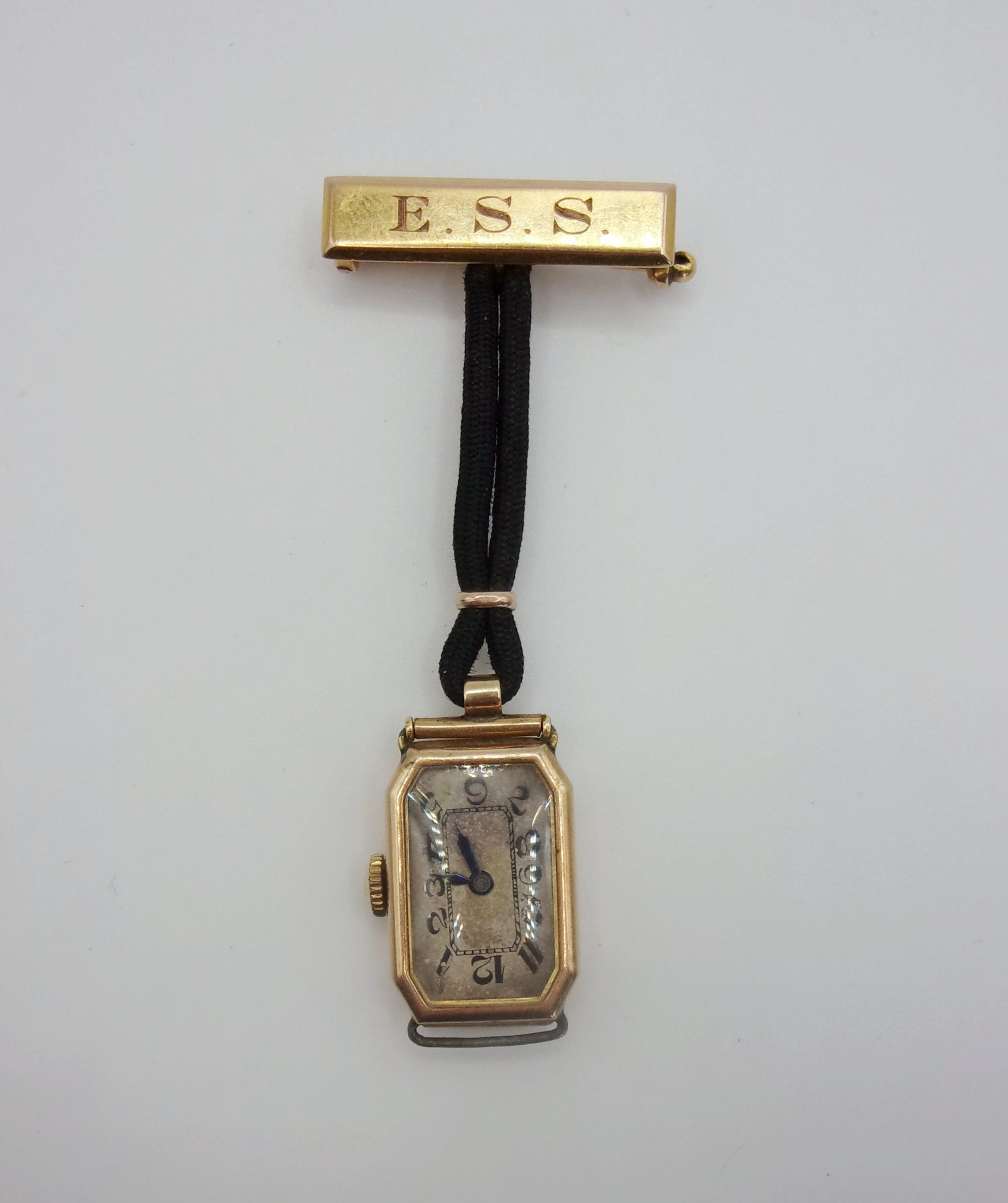 9ct Gold Nurses Fob Watch c1908 – Needs Servicing - Image 11