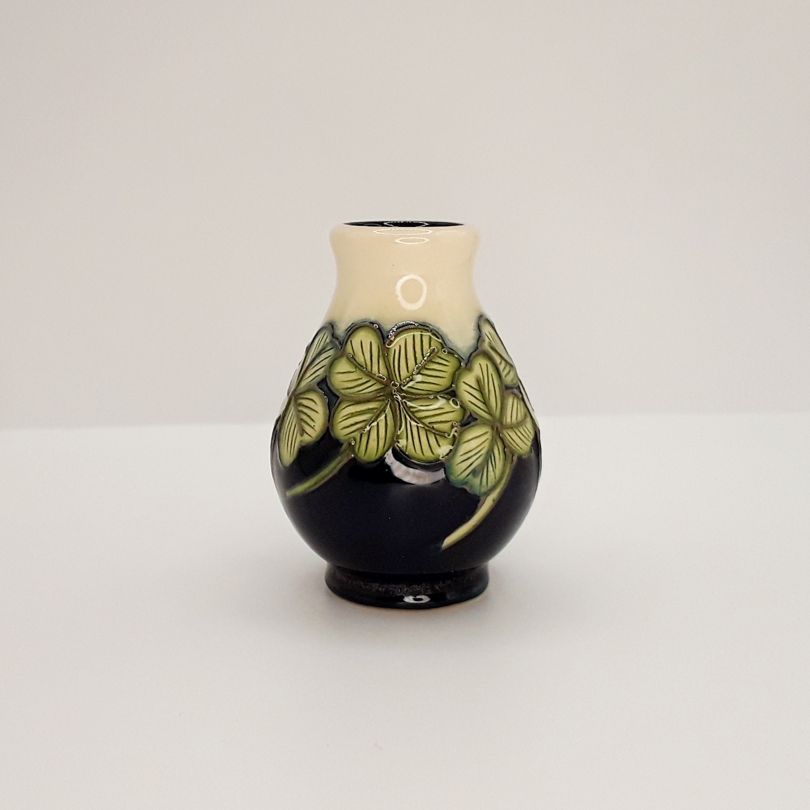 Moorcroft Miniature Lucky Clover Pattern Vase