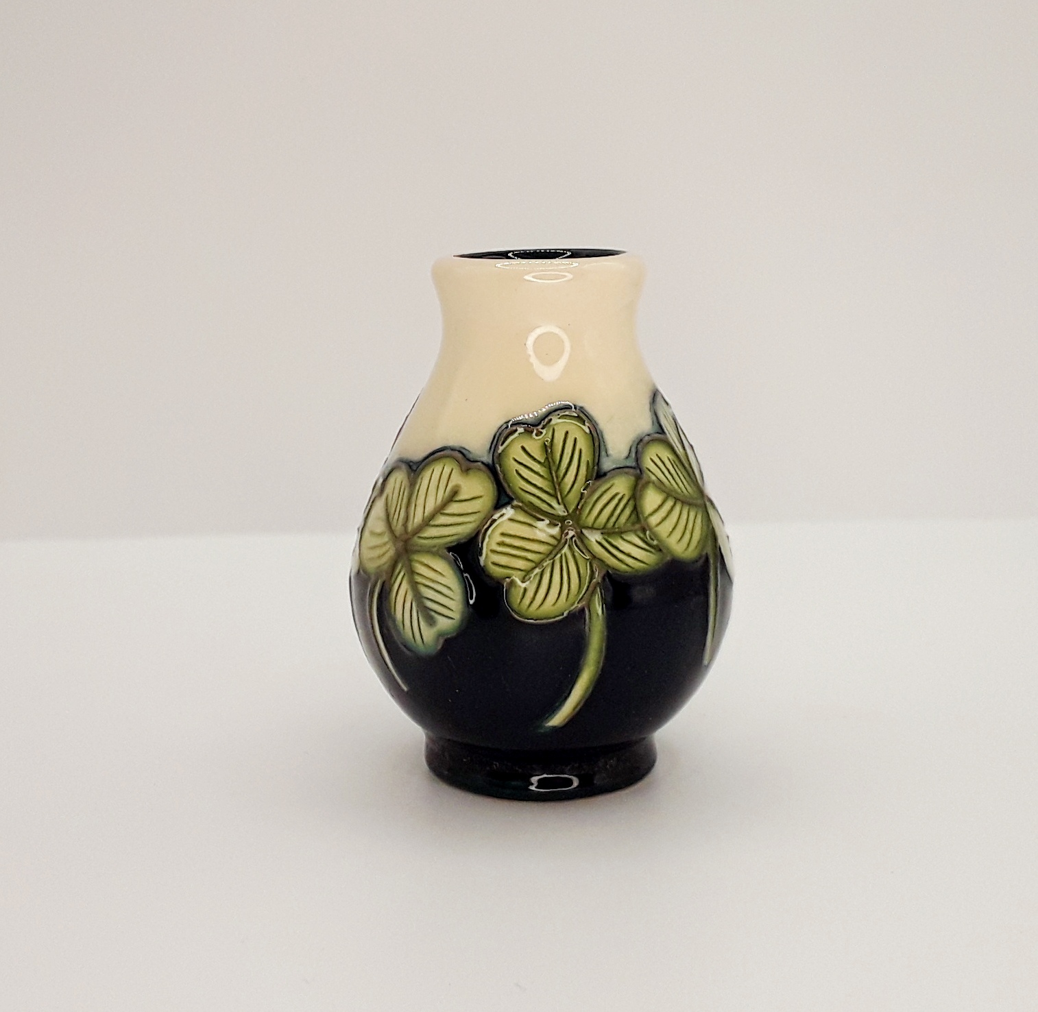 Moorcroft Miniature Lucky Clover Pattern Vase - Image 2