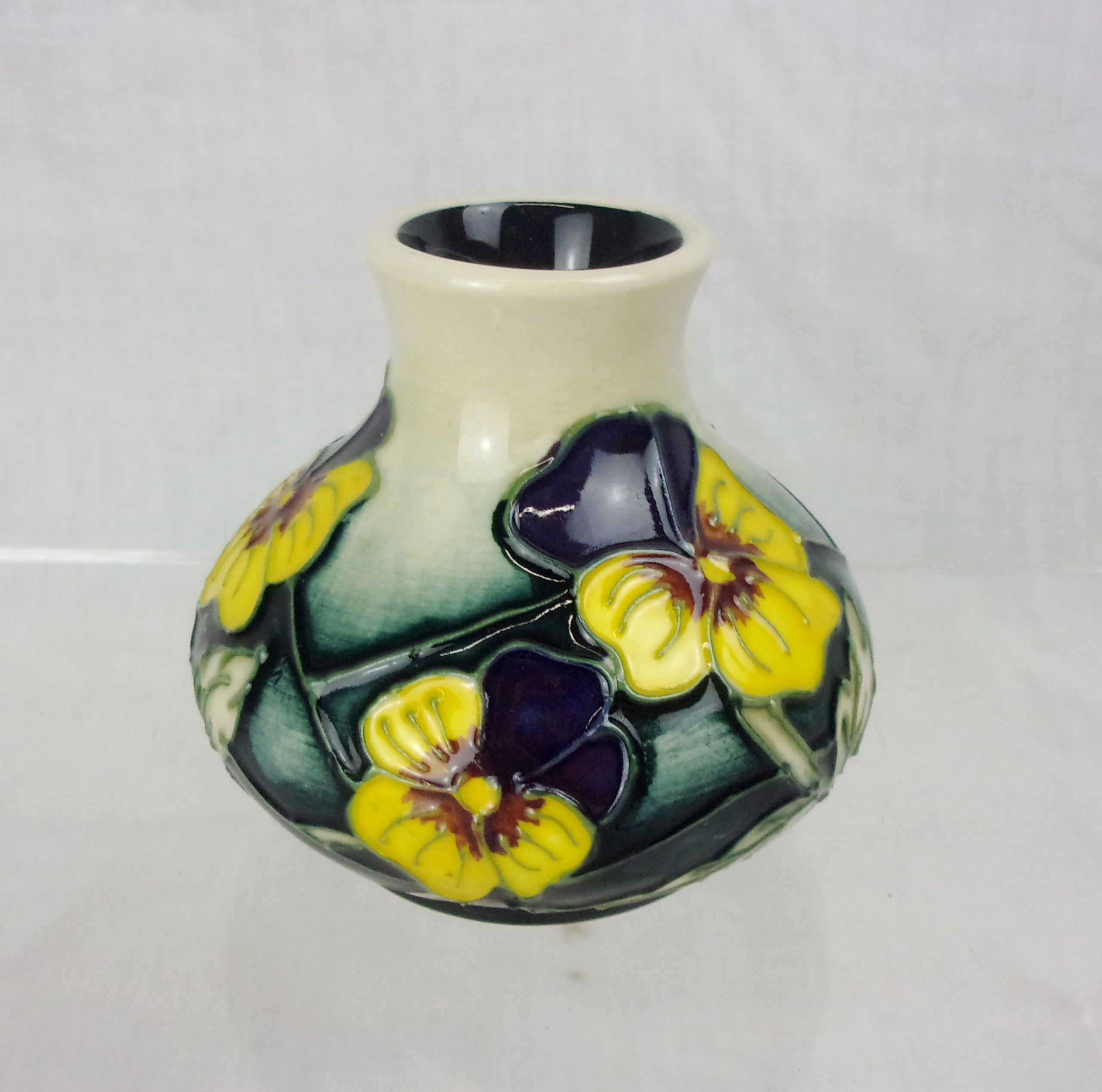 Moorcroft Pansy Parade Pattern Small Vase