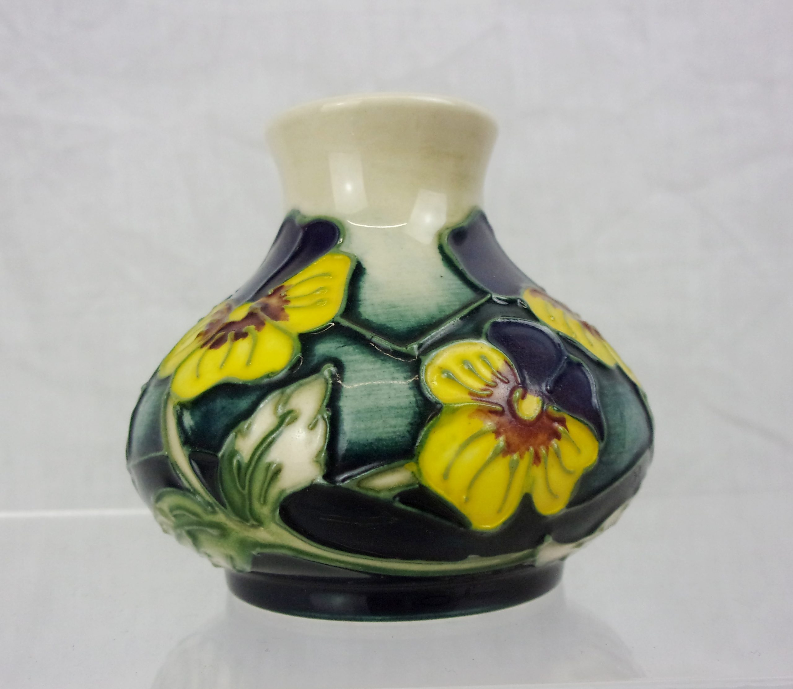 Moorcroft Pansy Parade Pattern Small Vase - Image 3