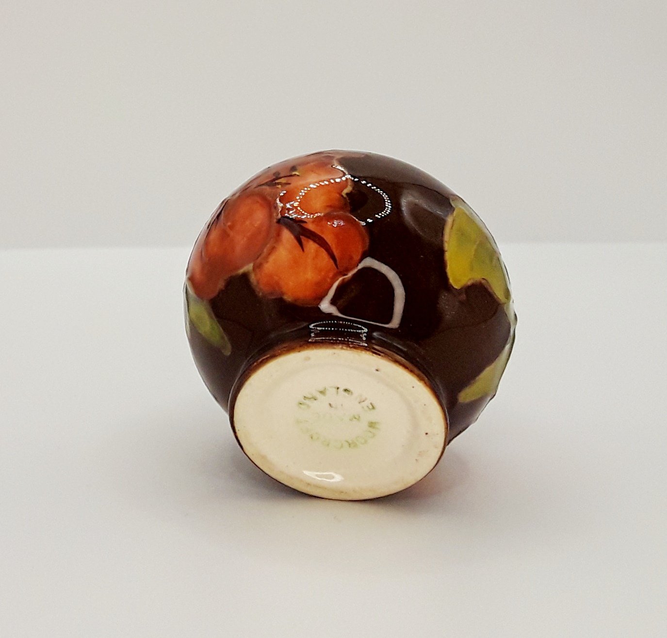 Moorcroft Miniature Hibiscus Pattern Vase - Image 4