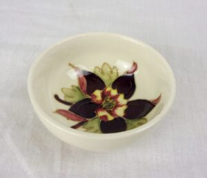 Moorcroft Clematis Pattern Small Footed Bowl