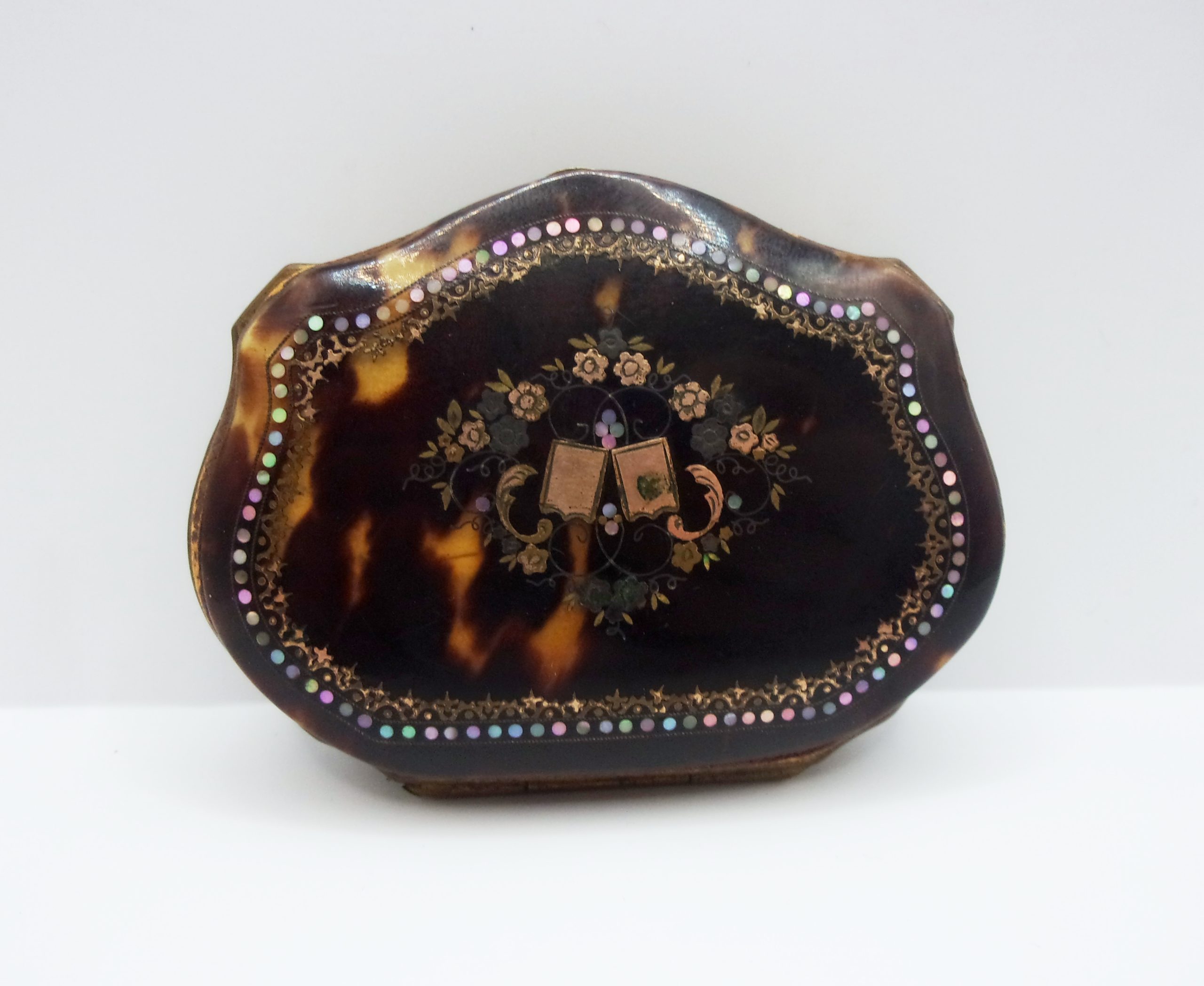 Victorian Tortoise Shell, Gold & Mother of Pearl Ladies Purse - Image 2