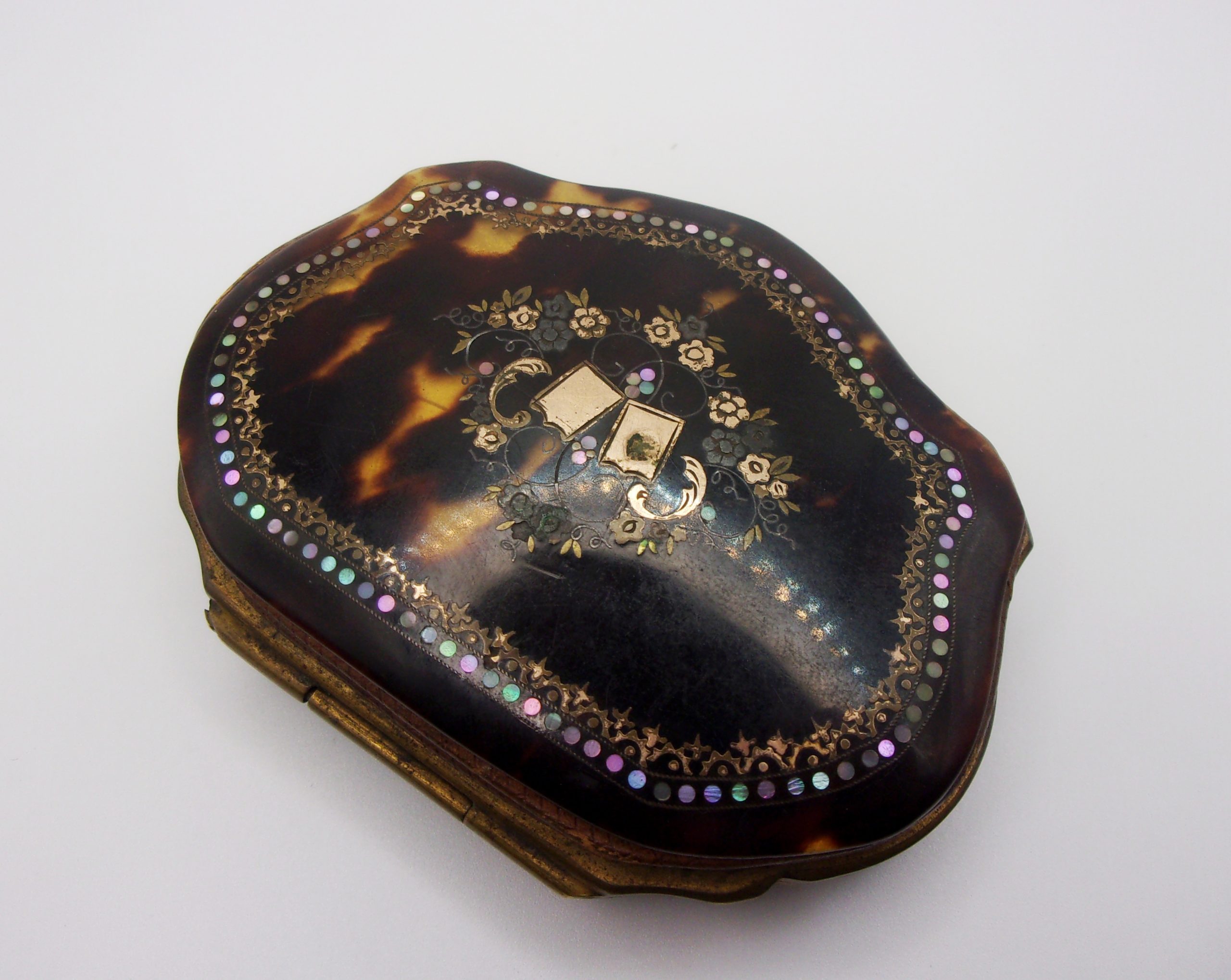 Victorian Tortoise Shell, Gold & Mother of Pearl Ladies Purse - Image 7