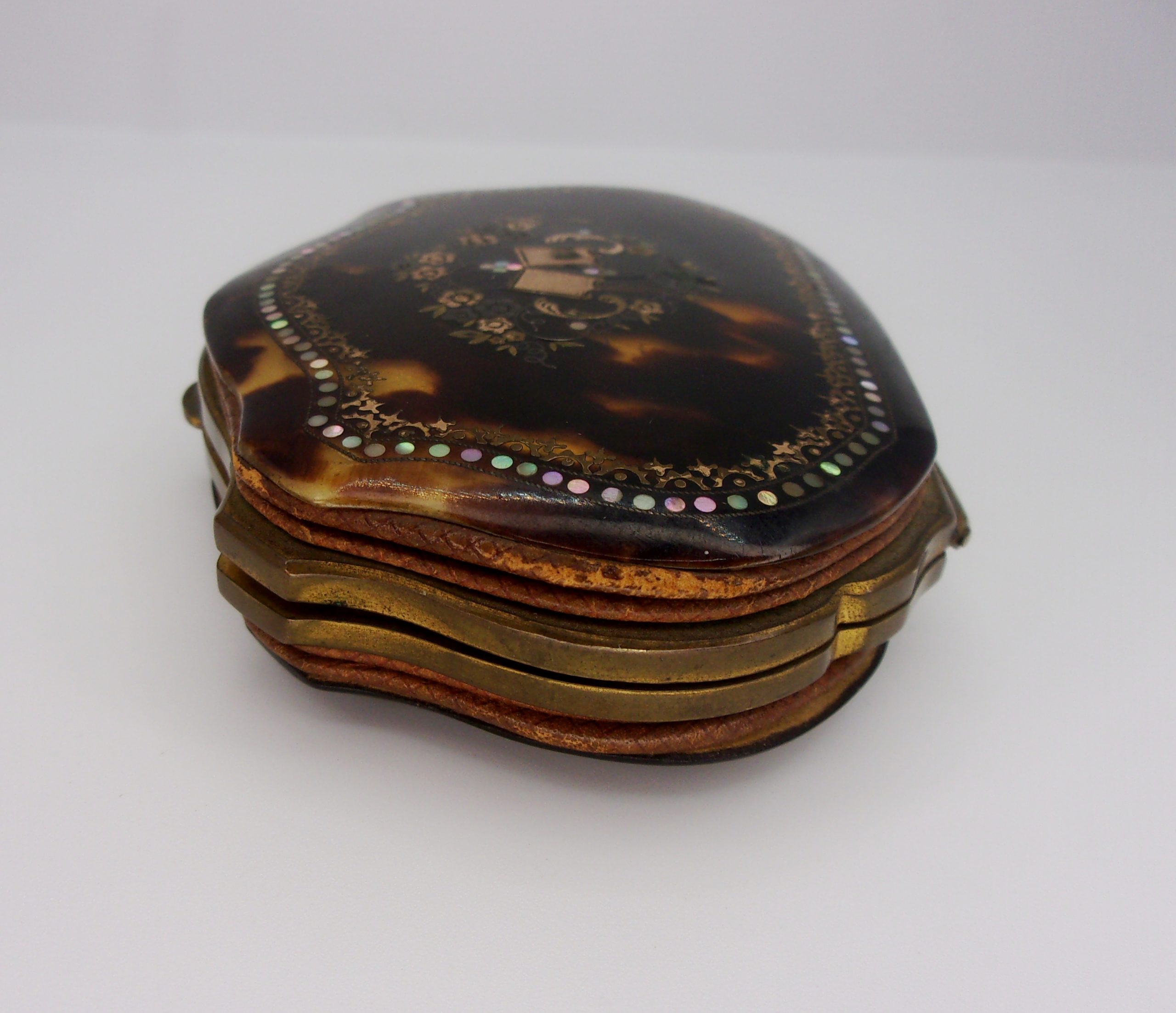 Victorian Tortoise Shell, Gold & Mother of Pearl Ladies Purse - Image 9