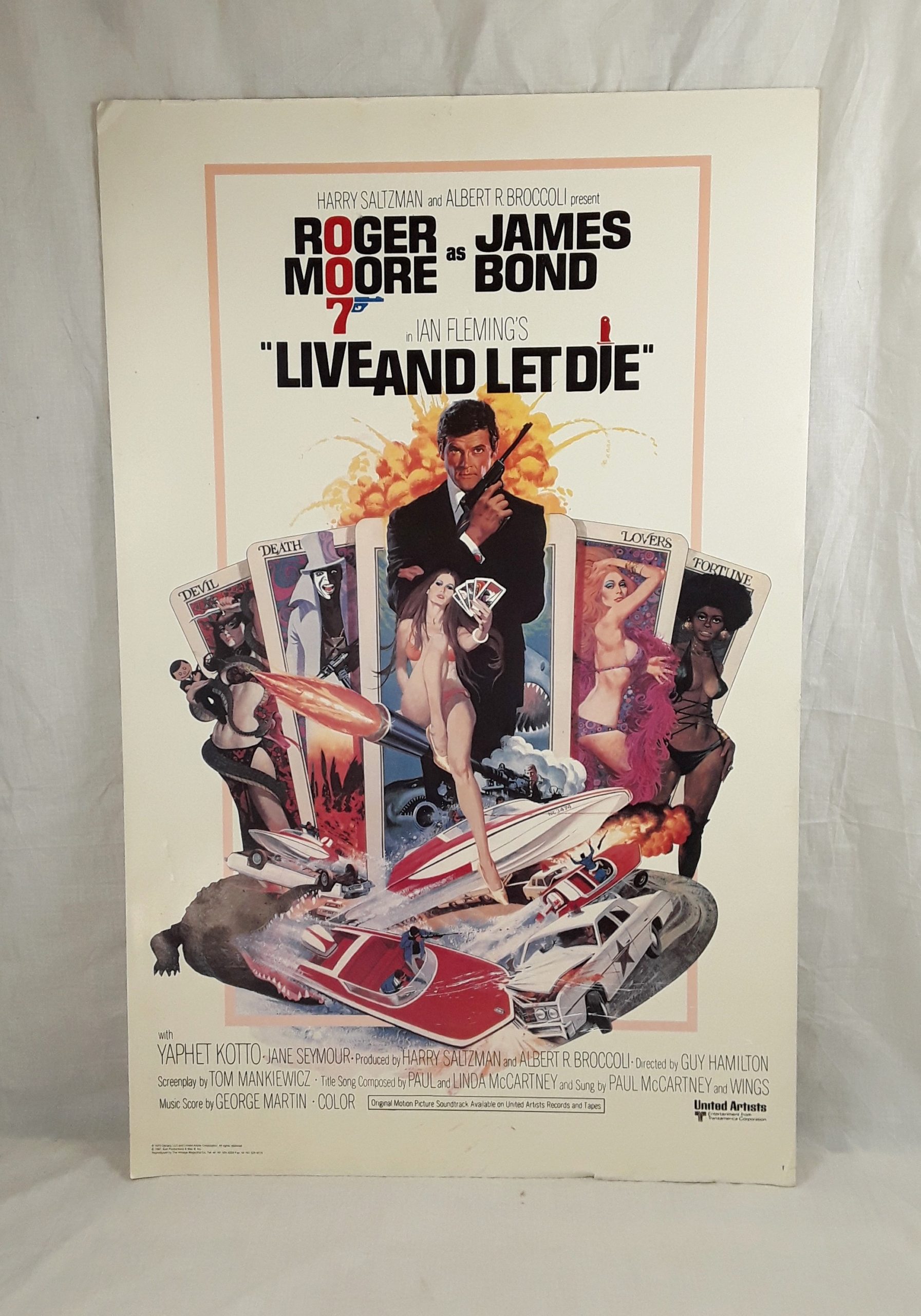 James Bond Live And Let Die Reissue Cinema Poster