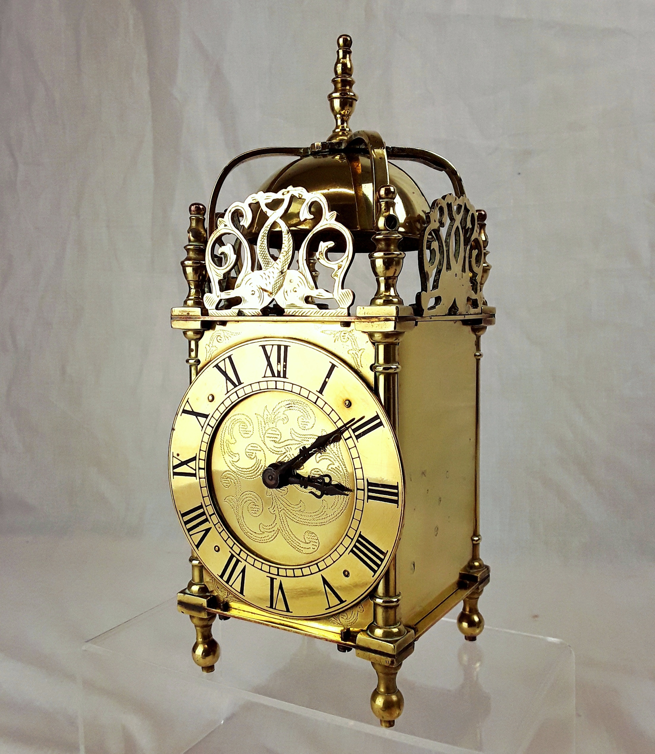 Late Victorian Lantern Clock With French Movement