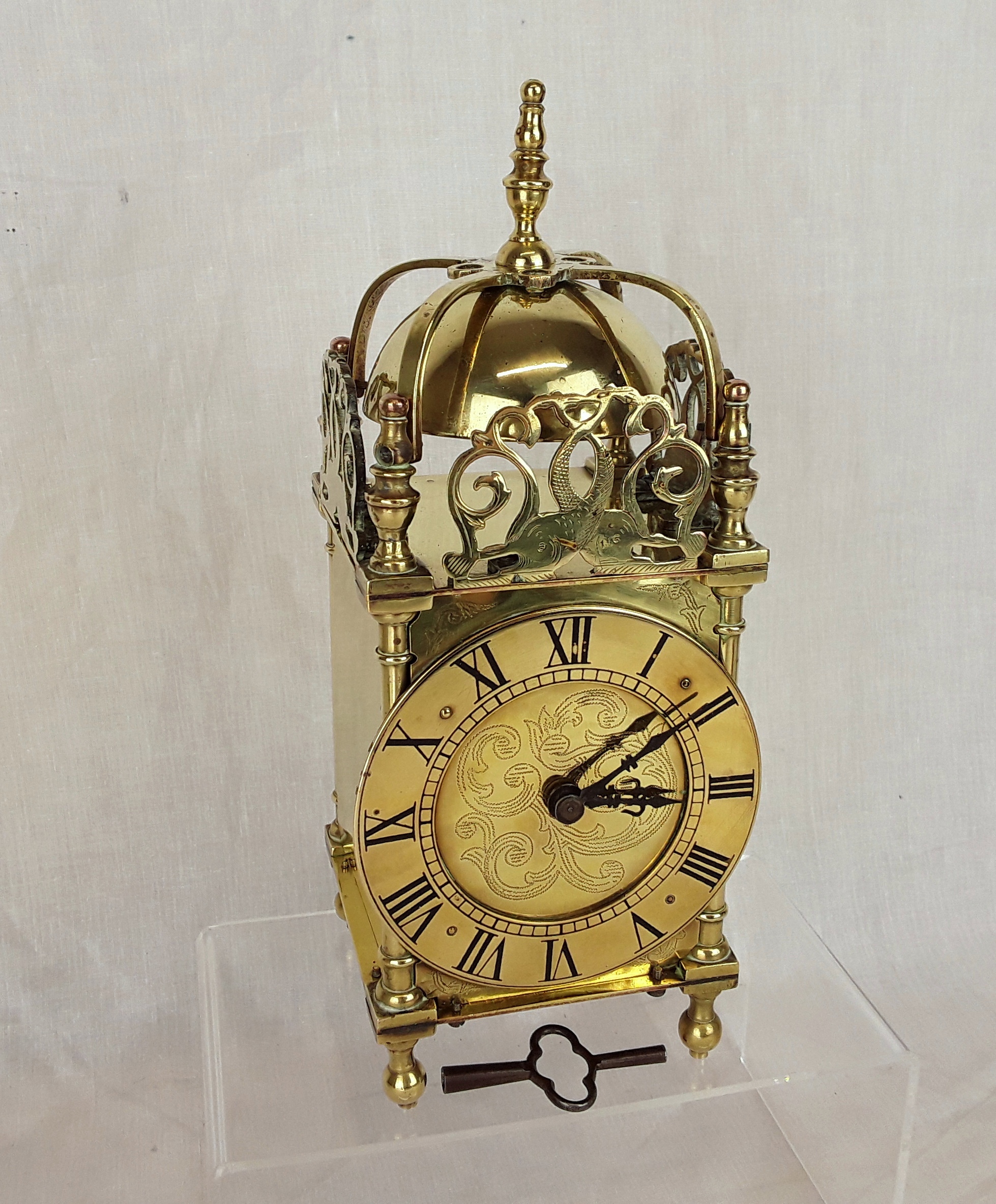 Late Victorian Lantern Clock With French Movement - Image 2