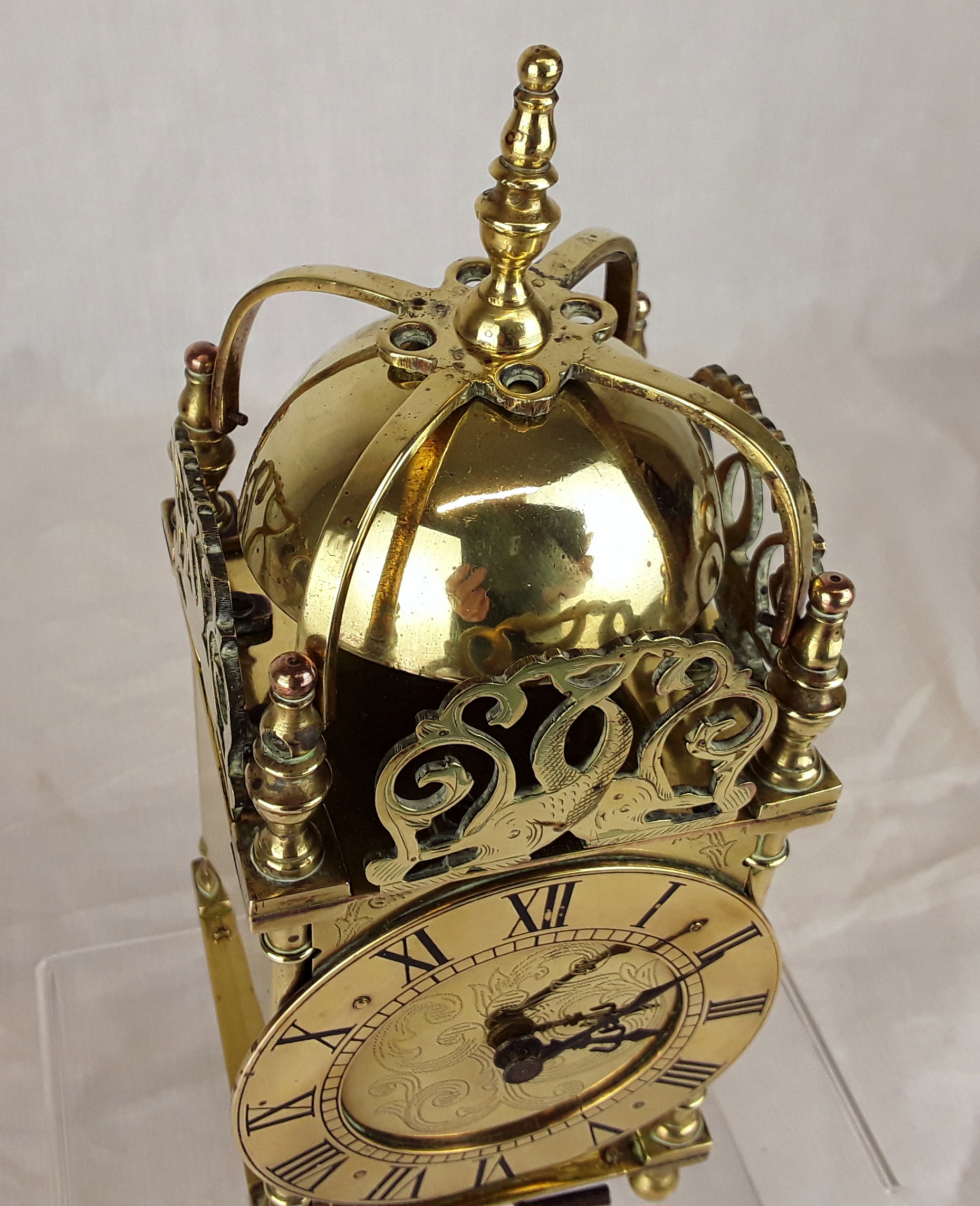 Late Victorian Lantern Clock With French Movement - Image 5
